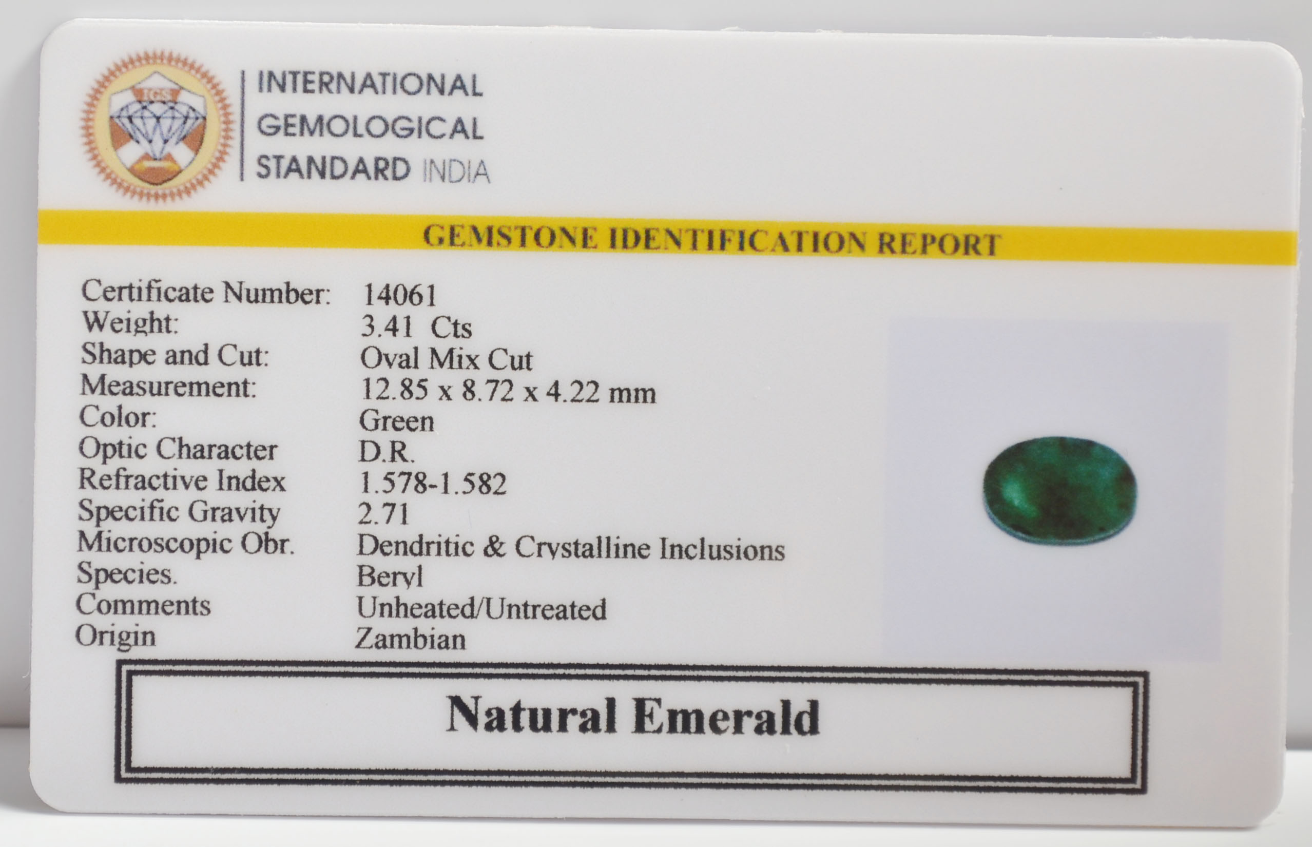 EMR23348K 2 EMERALD 3.41 Ct.