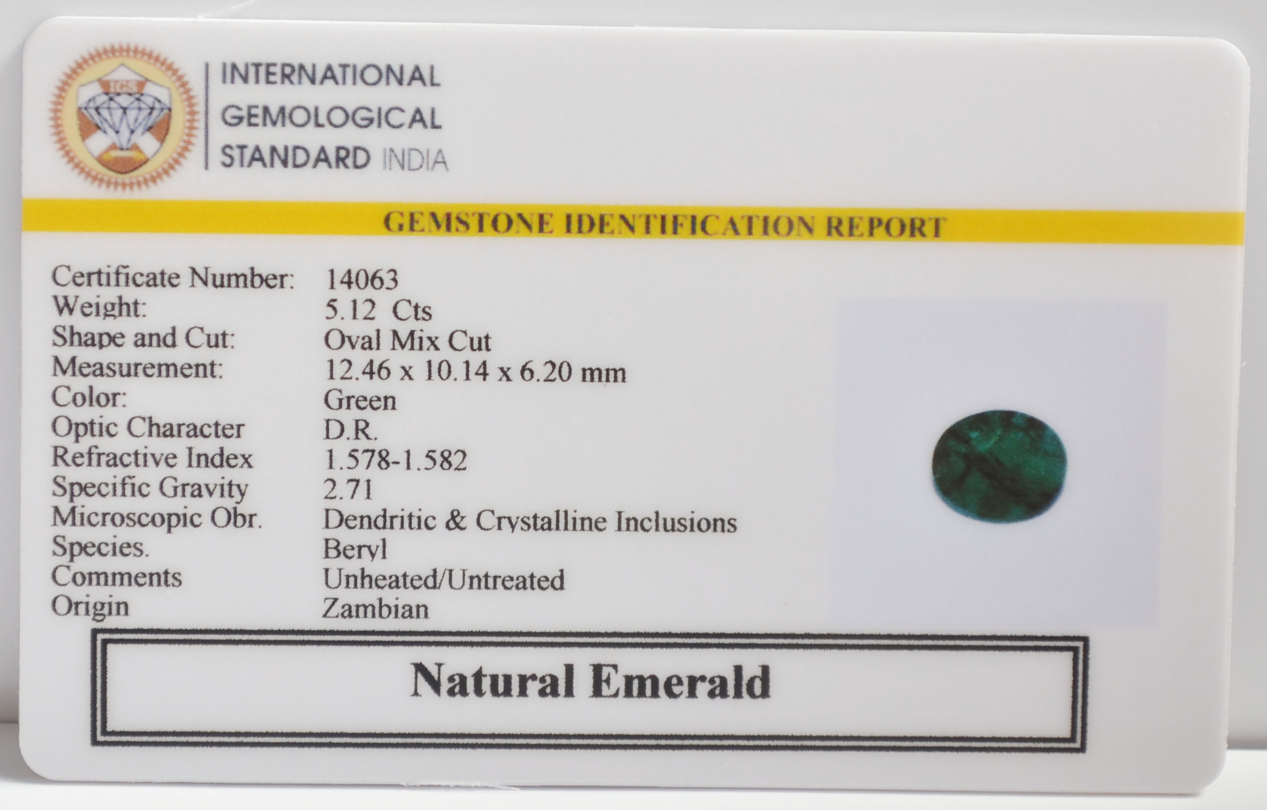 EMR23350K 2 EMERALD 5.12 Ct.