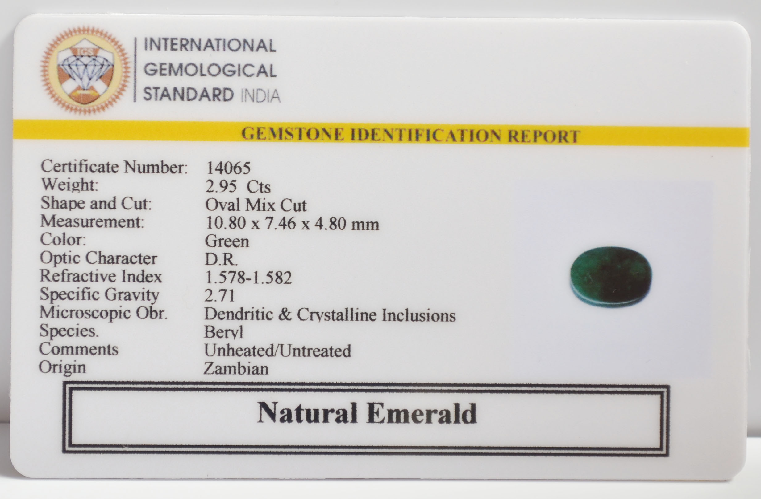 EMR23352K 2 EMERALD 2.95 Ct.