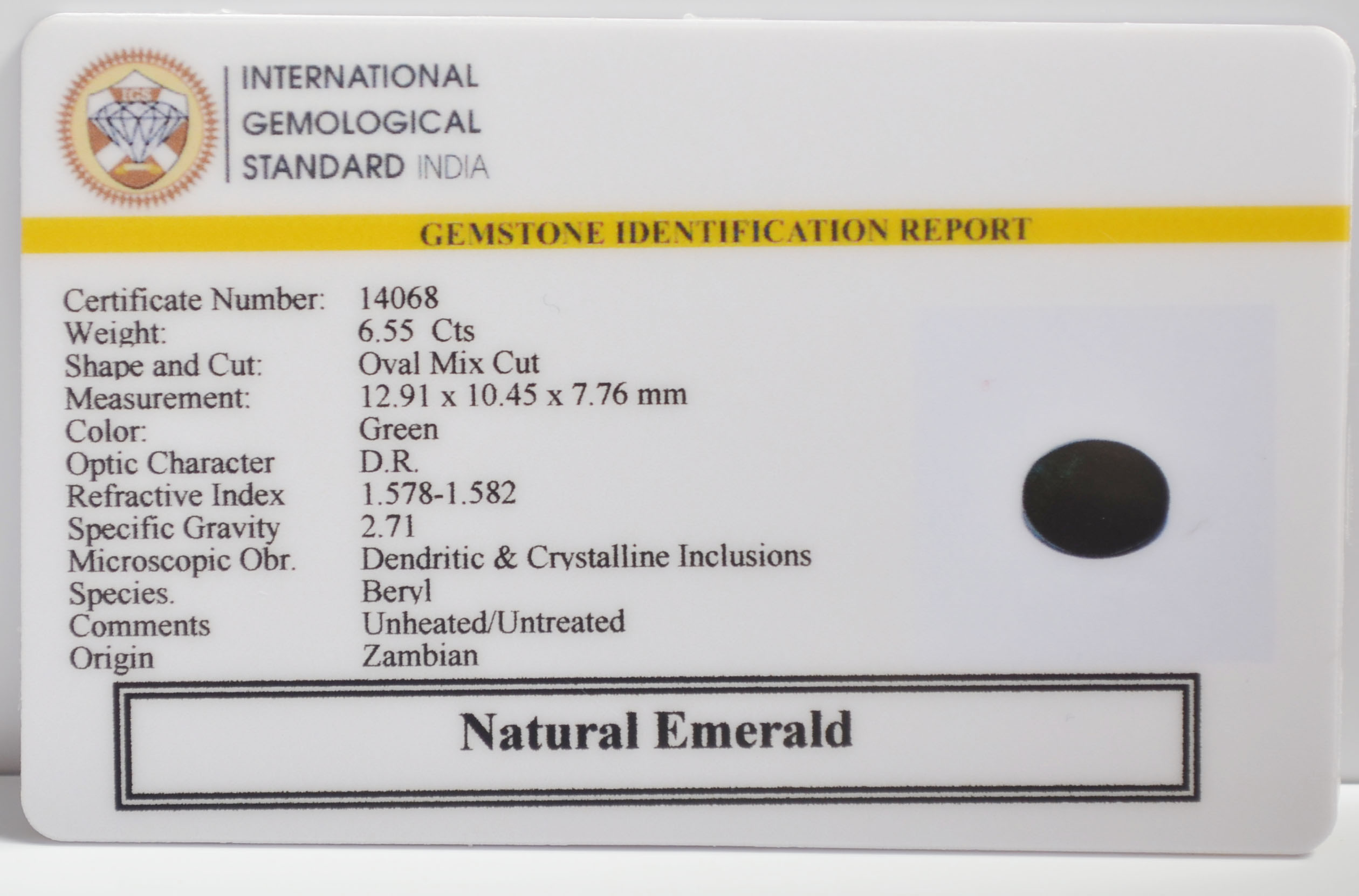 EMR23354K 2 EMERALD 6.55 Ct.