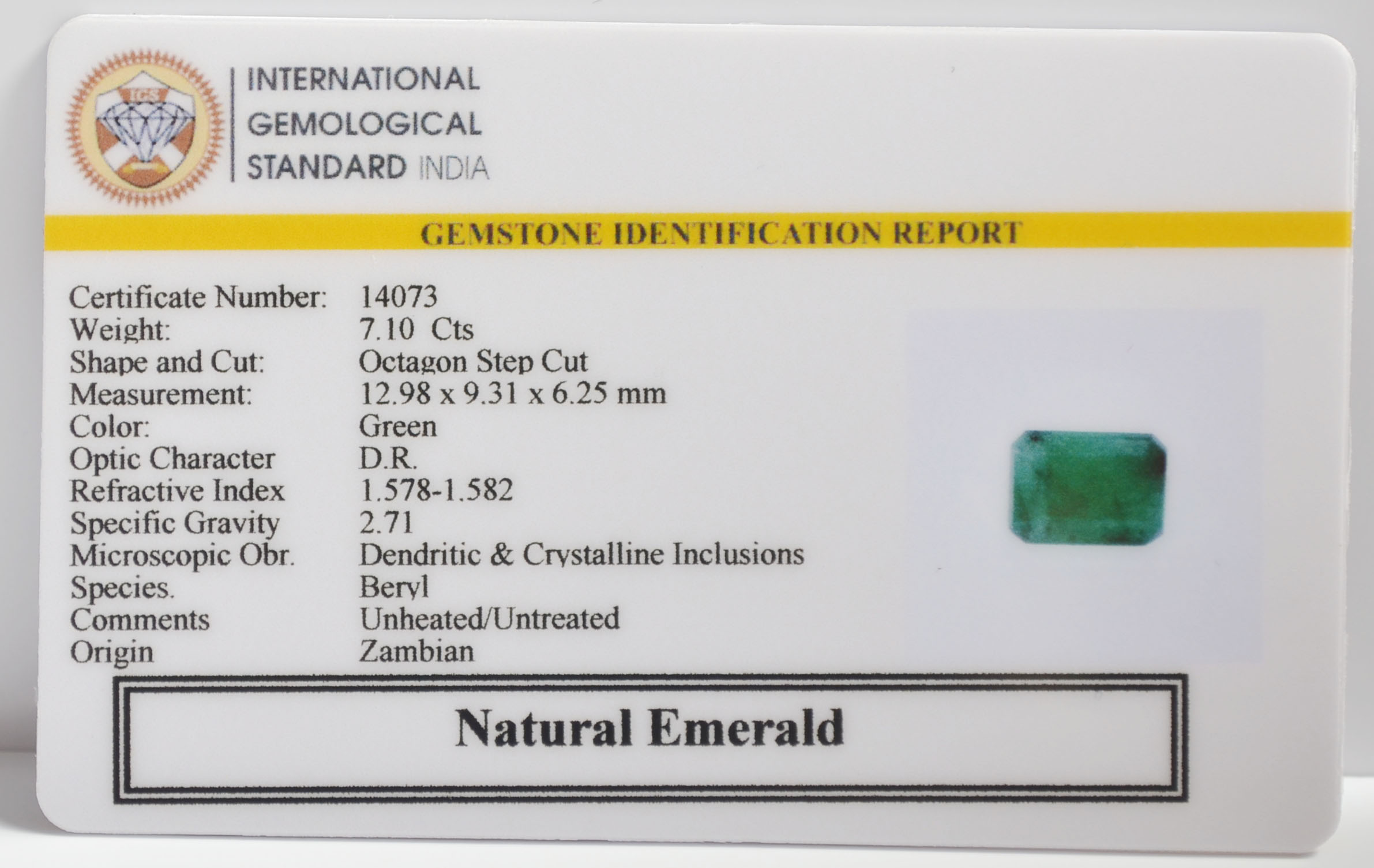 EMR23359K 2 EMERALD 7.1 Ct.
