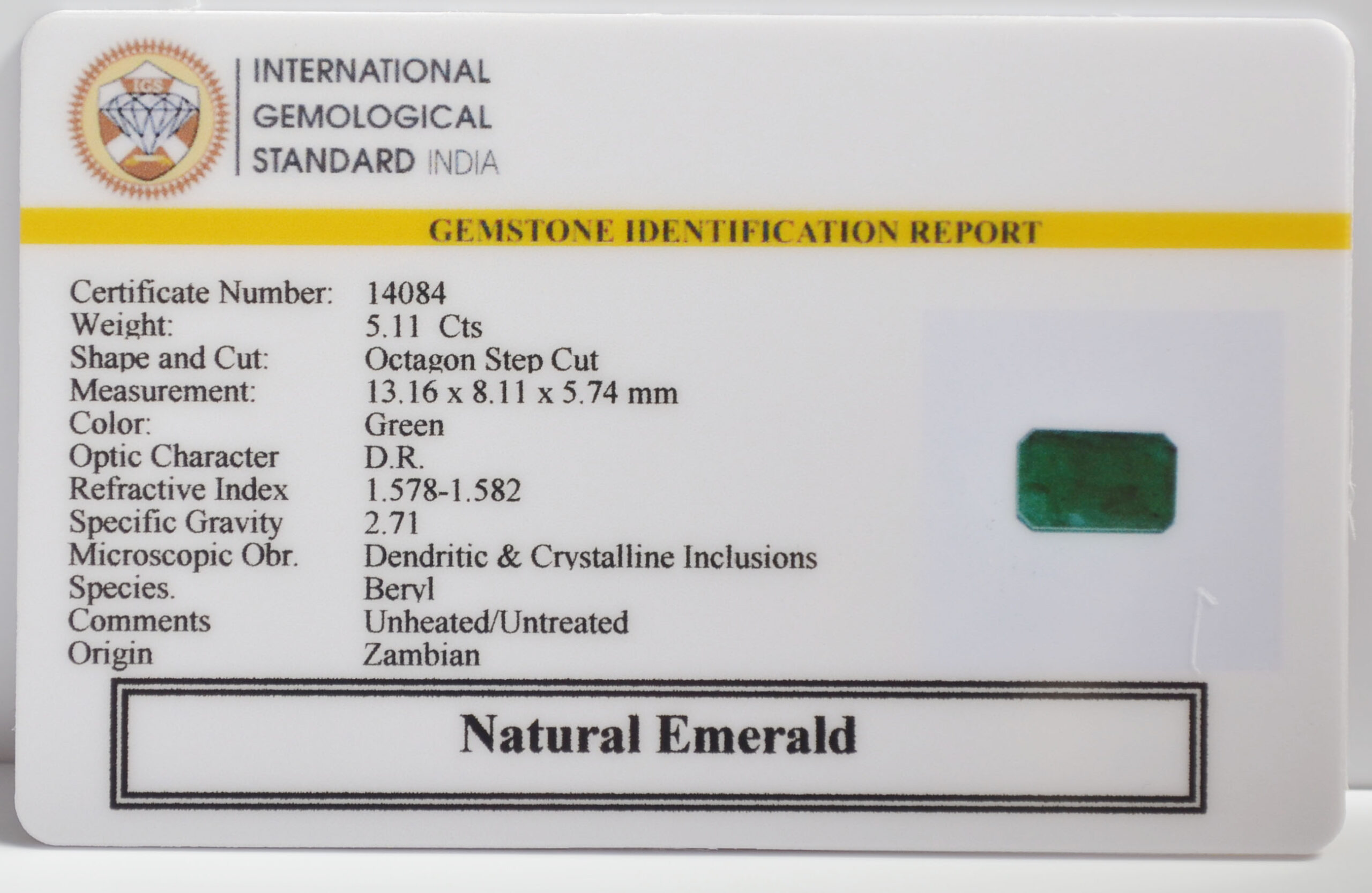 EMR23370K 2 scaled EMERALD 5.11 Ct.