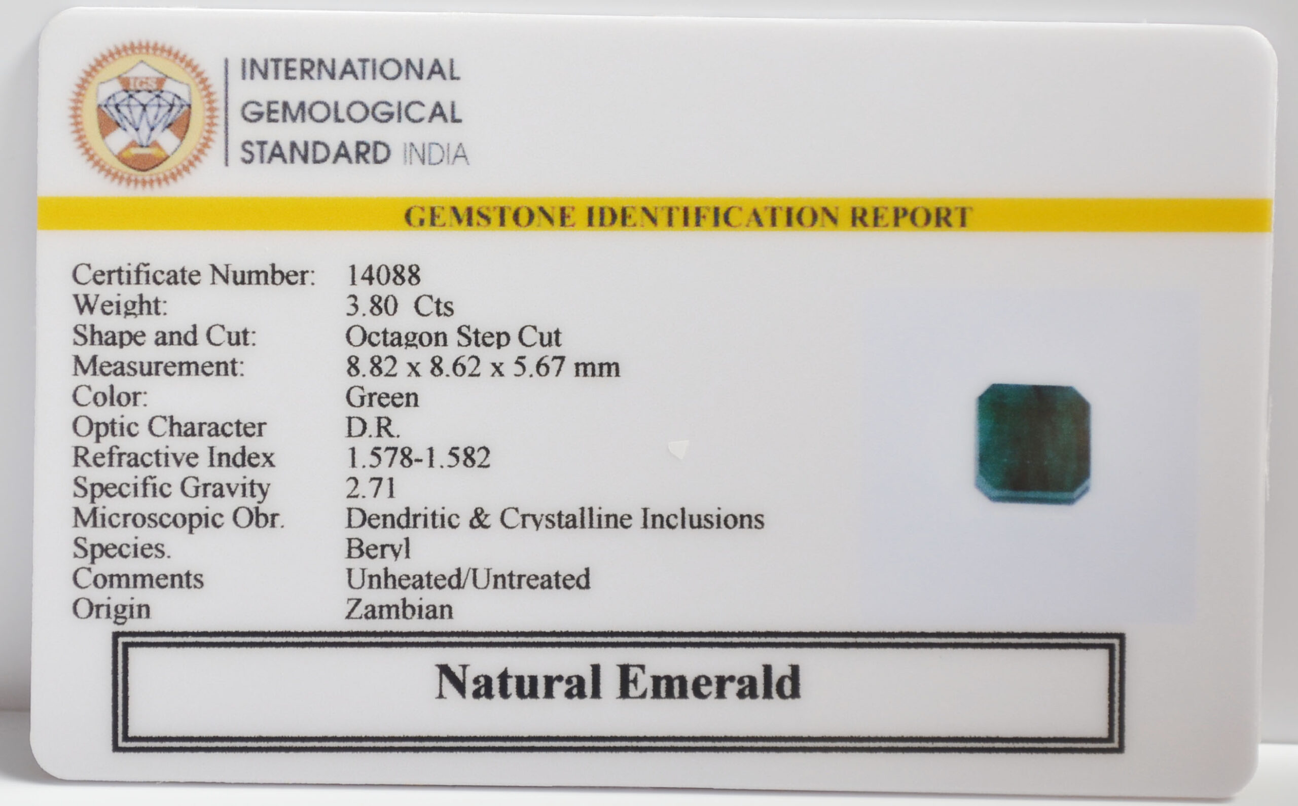 EMR23373K 2 scaled EMERALD 3.8 Ct.