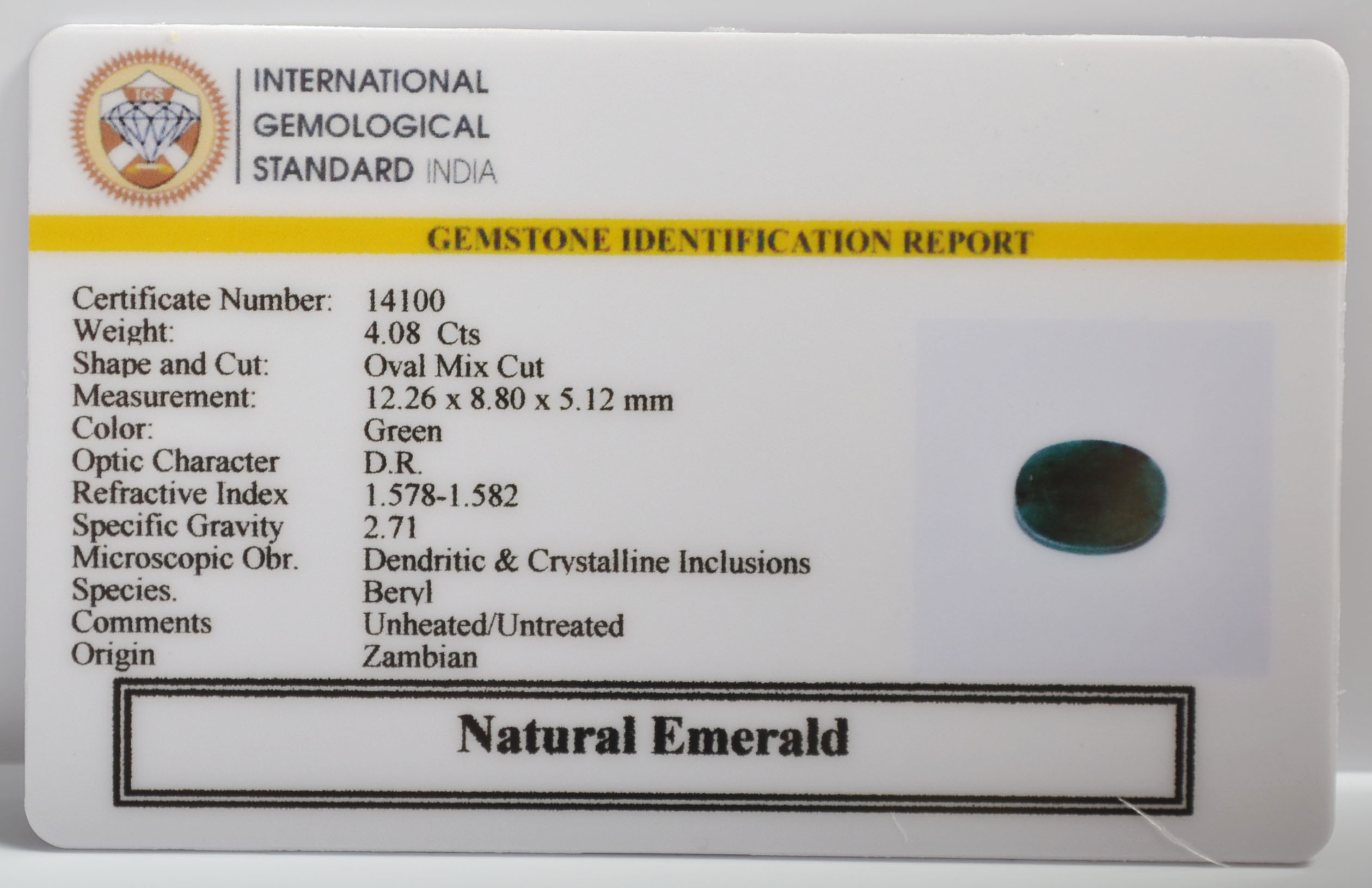 EMR23379K 2 EMERALD 4.08 Ct.
