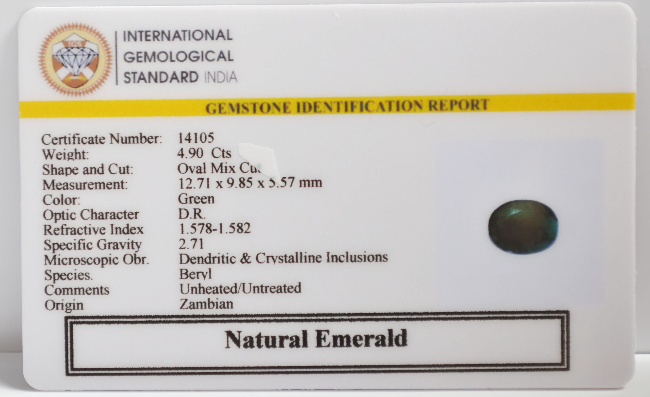 EMR23384K 2 scaled EMERALD 4.9 Ct.