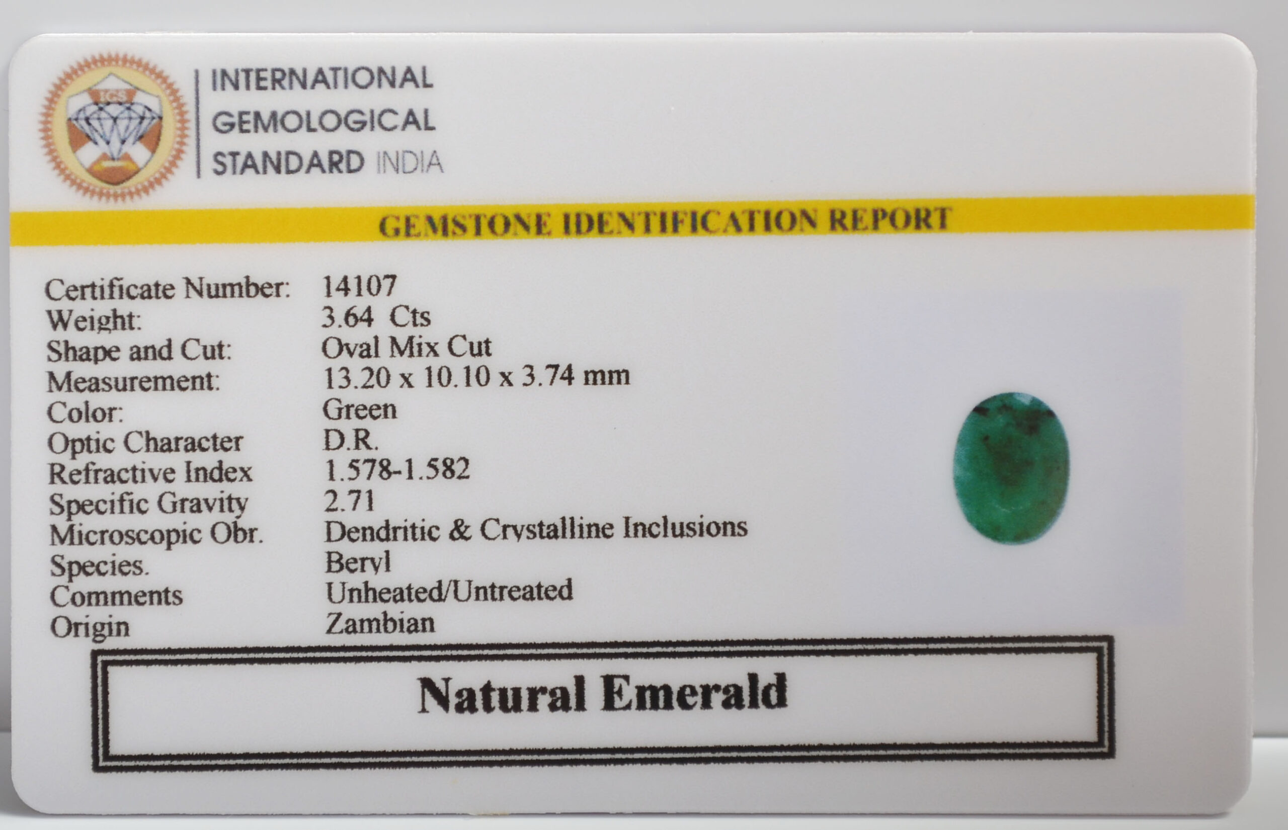 EMR23386K 2 scaled EMERALD 3.64 Ct.