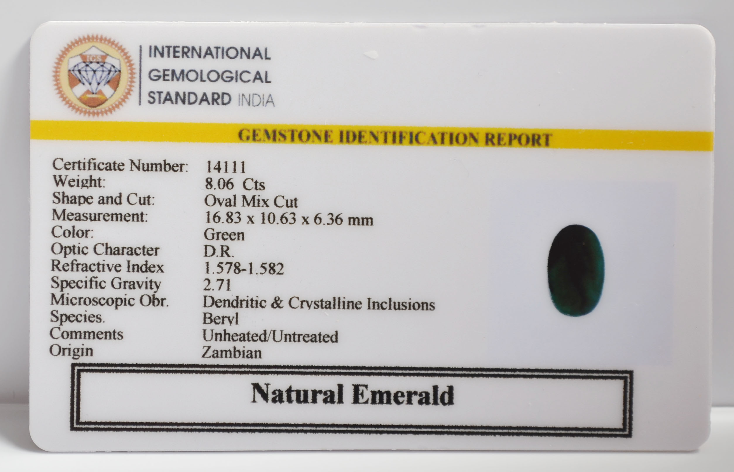 EMR23389K 2 EMERALD 8.06 Ct.