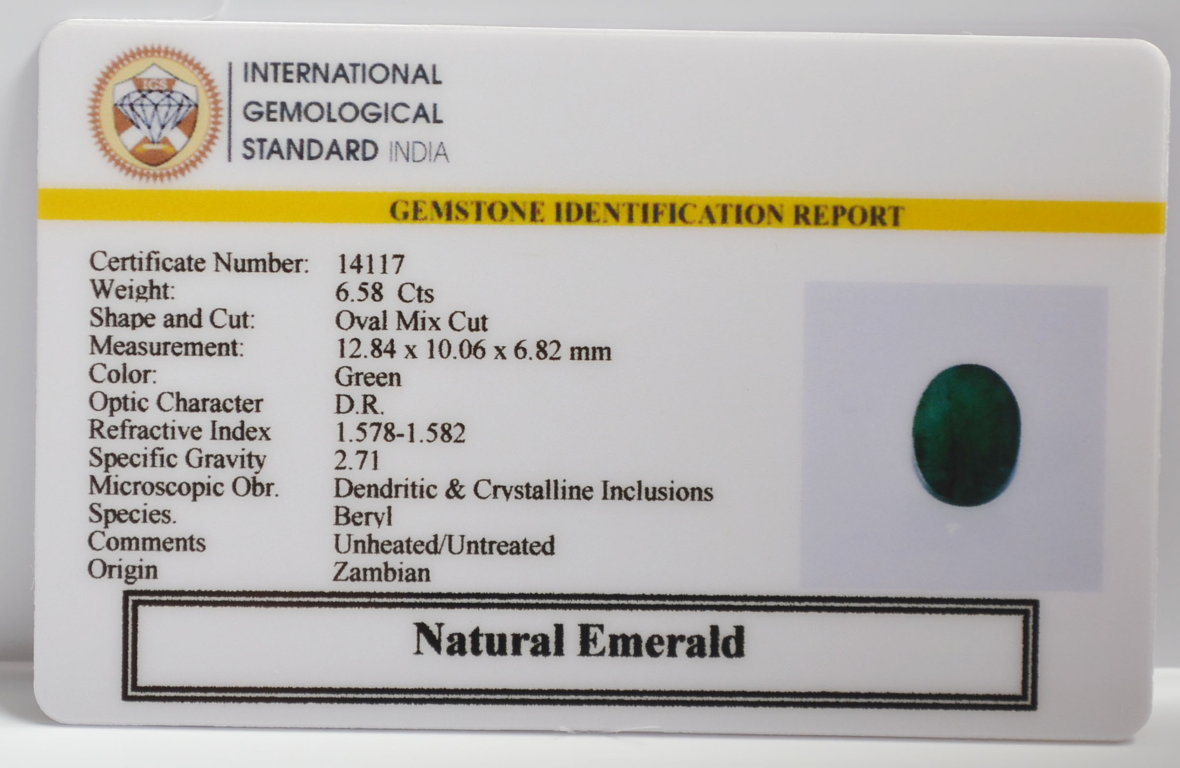 EMR23393K 2 EMERALD 6.58 Ct.