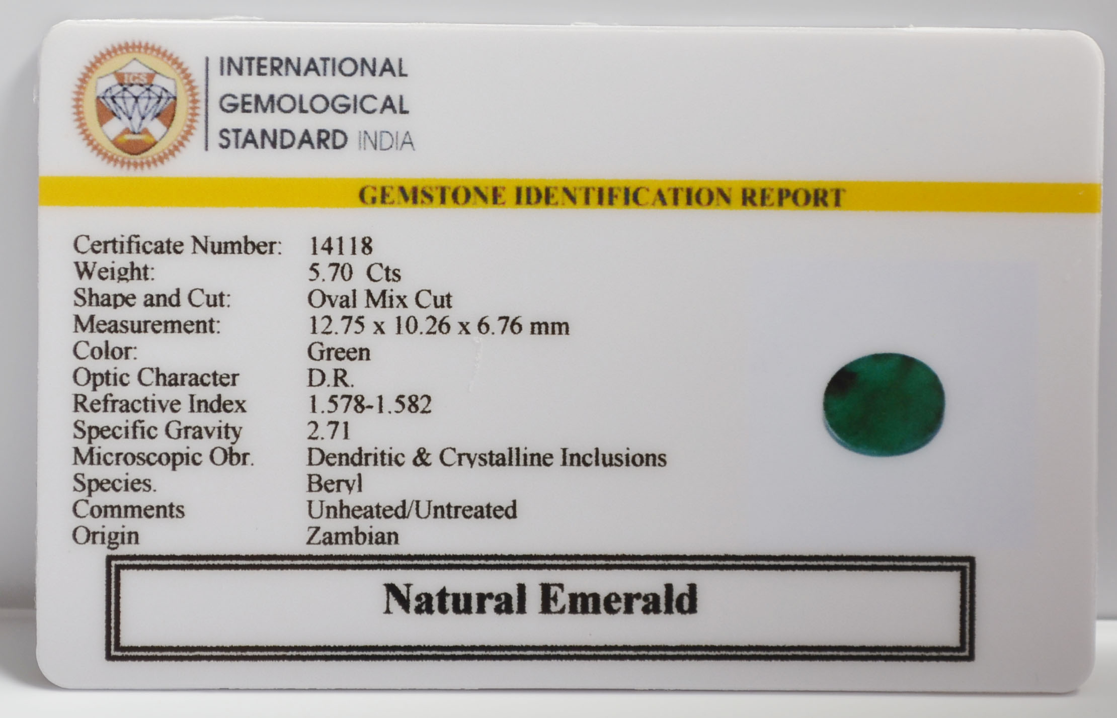 EMR23394K 2 EMERALD 5.7 Ct.
