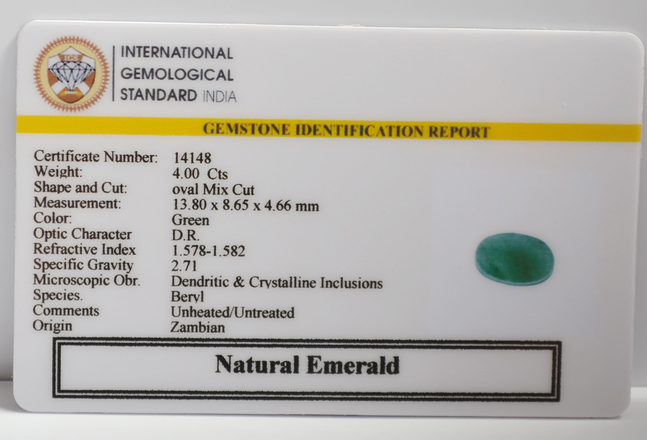 EMR23421K 2 EMERALD 4 Ct.