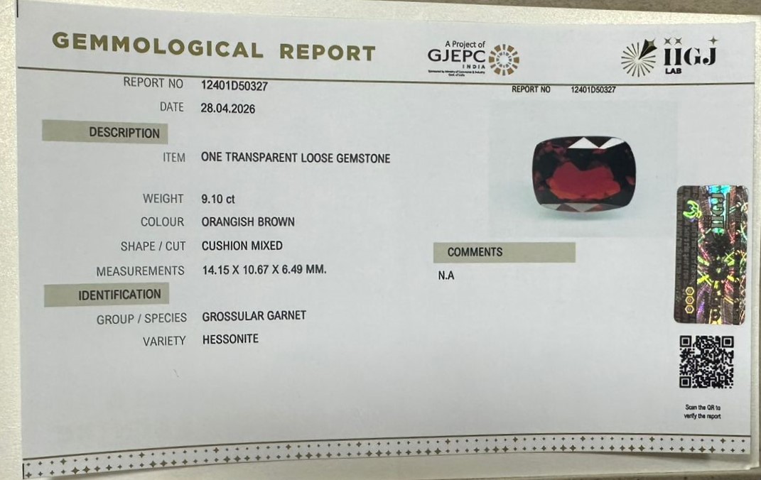HESSONITE GOMED 9.1 Ct.