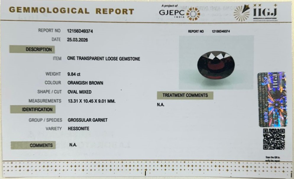 GMDG7388 2 HESSONITE GOMED 9.84 Ct.