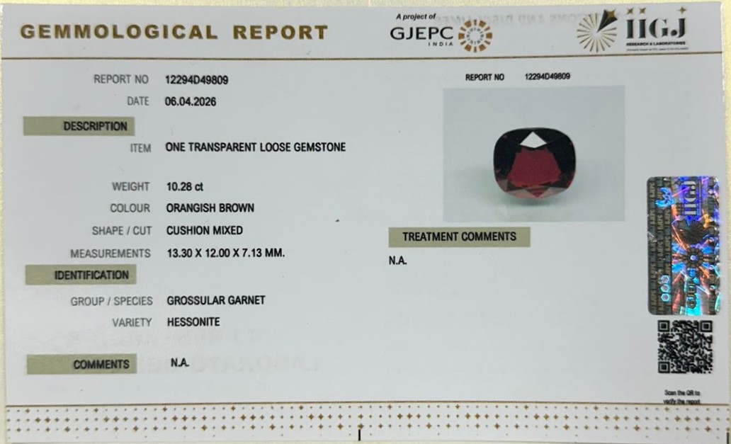 GMDG7396 2 HESSONITE GOMED 10.28 Ct.