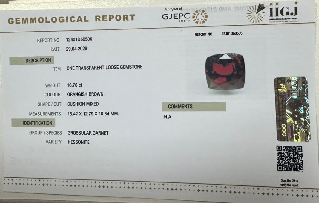 GMDG7454 2 HESSONITE GOMED 16.76 Ct.