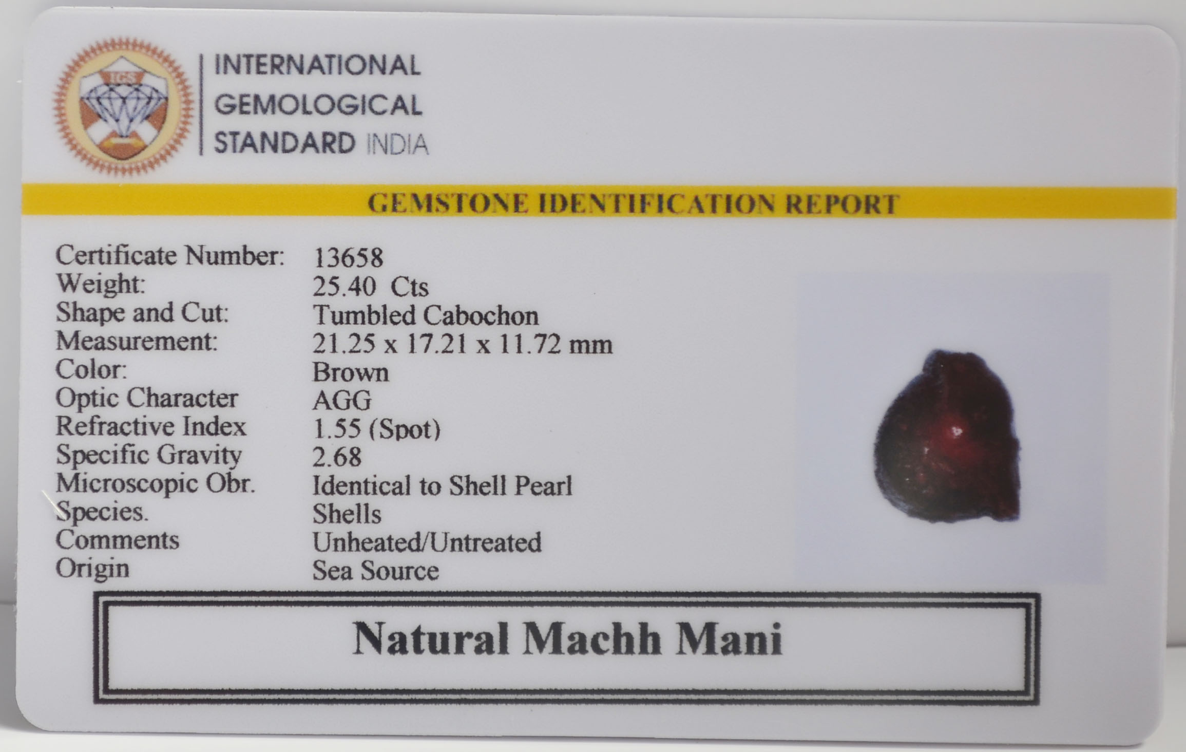 MACHH255K 2 MACHH MANI 25.4 Ct.