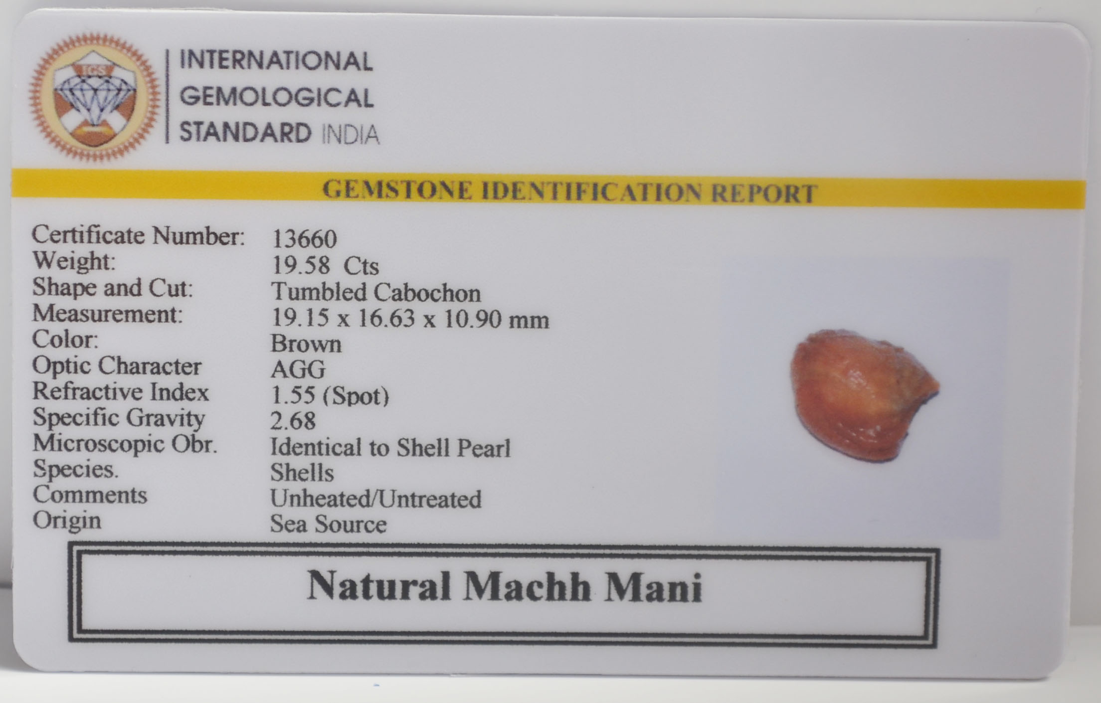MACHH256K 2 MACHH MANI 19.58 Ct.