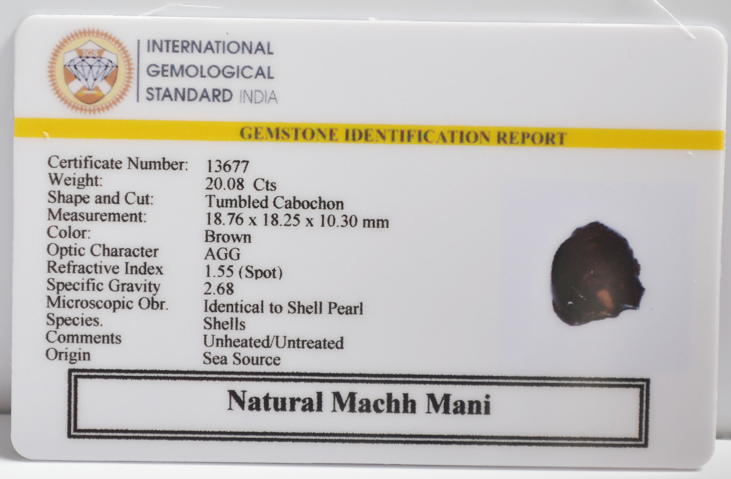 MACHH271K 2 MACHH MANI 20.08 Ct.