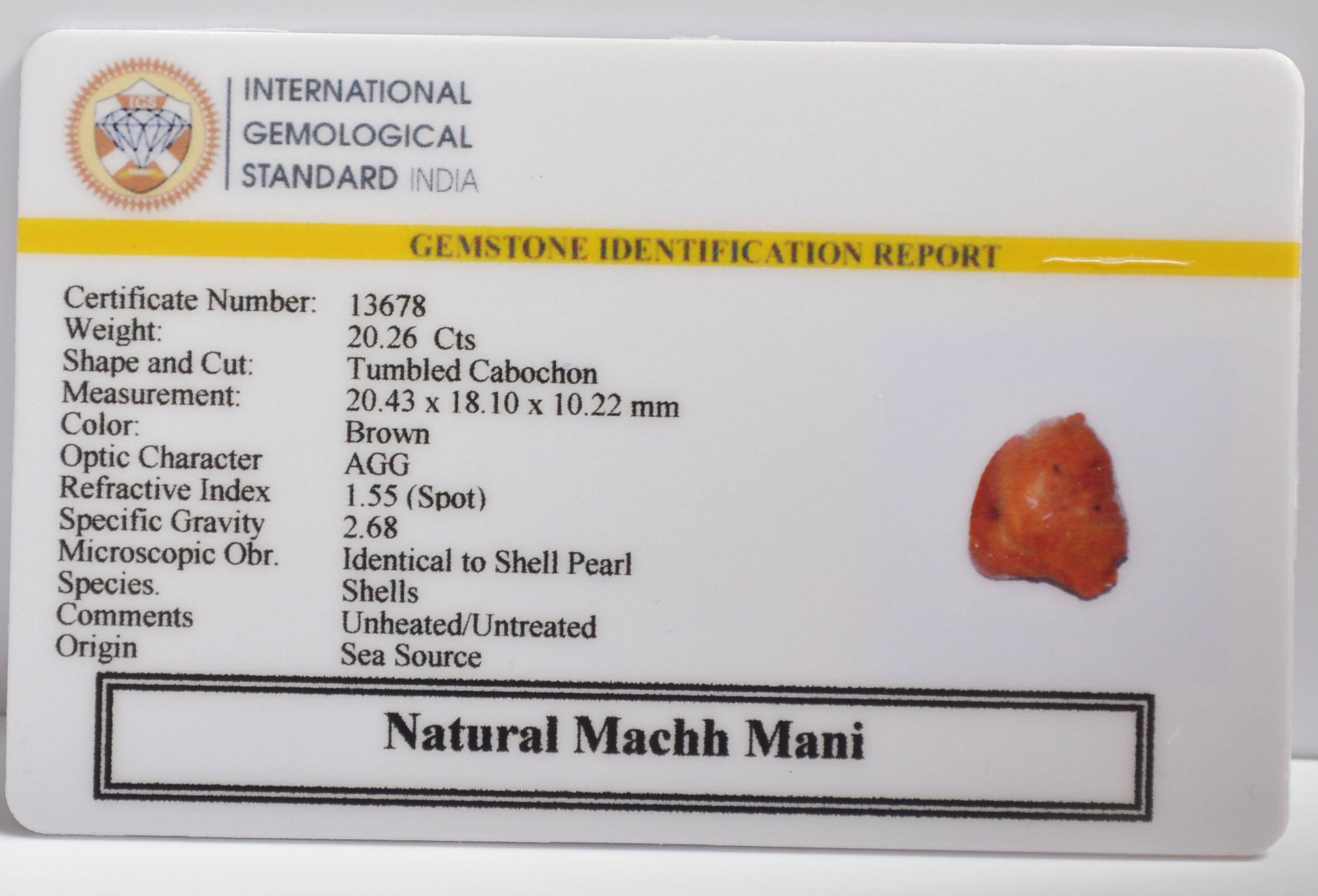 MACHH272K 2 MACHH MANI 20.26 Ct.