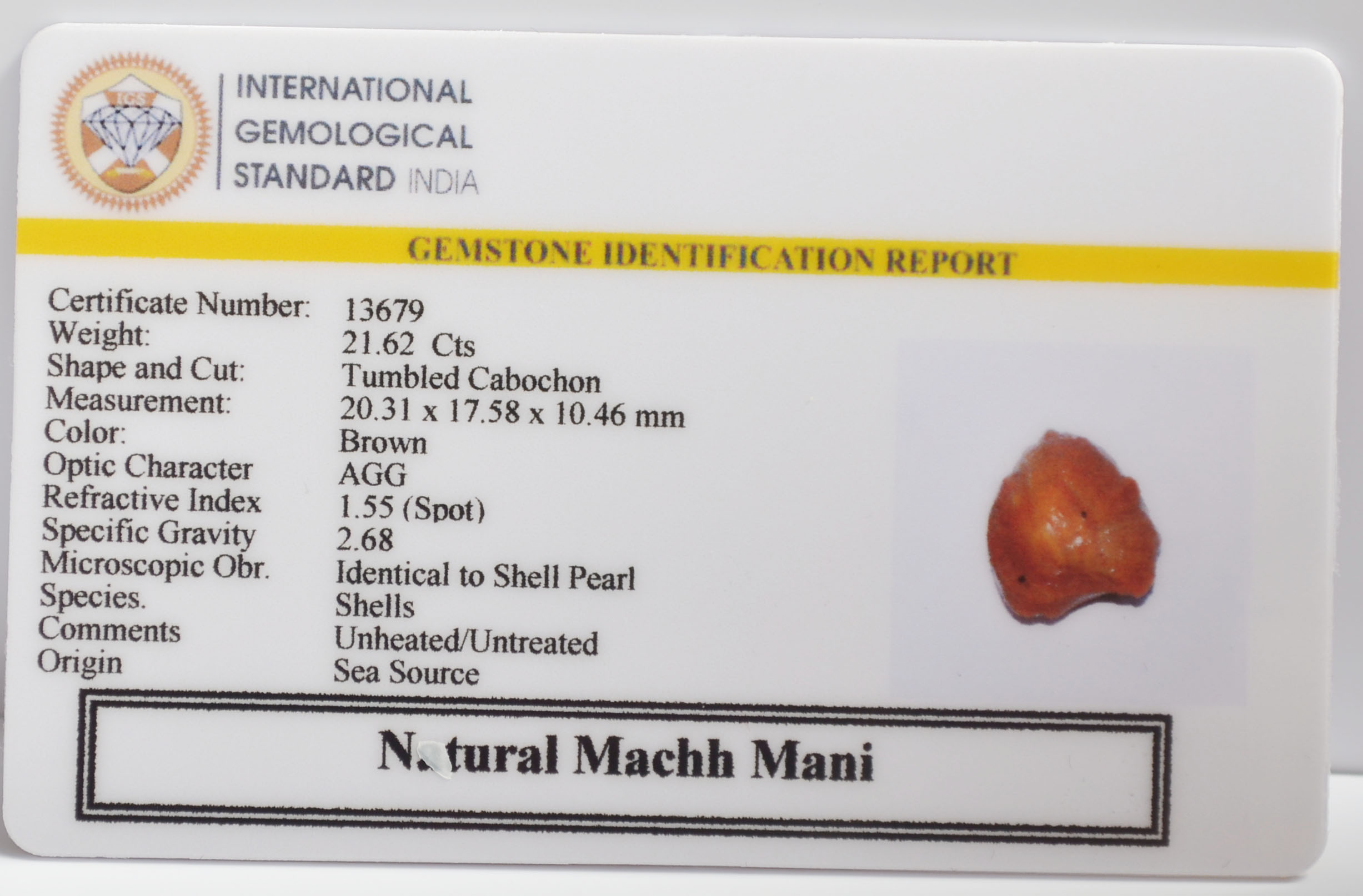 MACHH MANI 21.62 Ct. 3 MACHH273K 2 MACHH MANI 21.62 Ct.