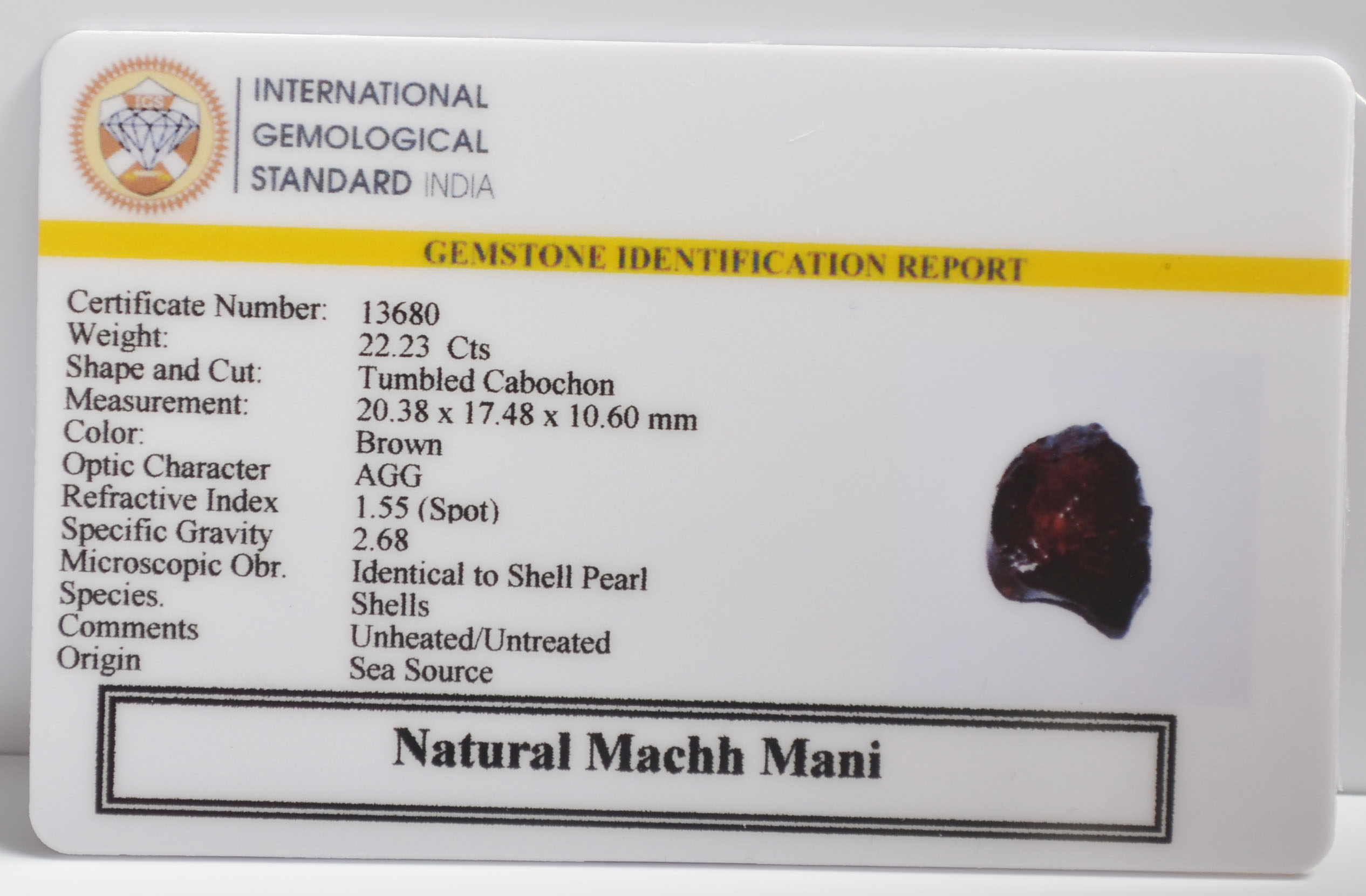MACHH274K 2 MACHH MANI 22.23 Ct.