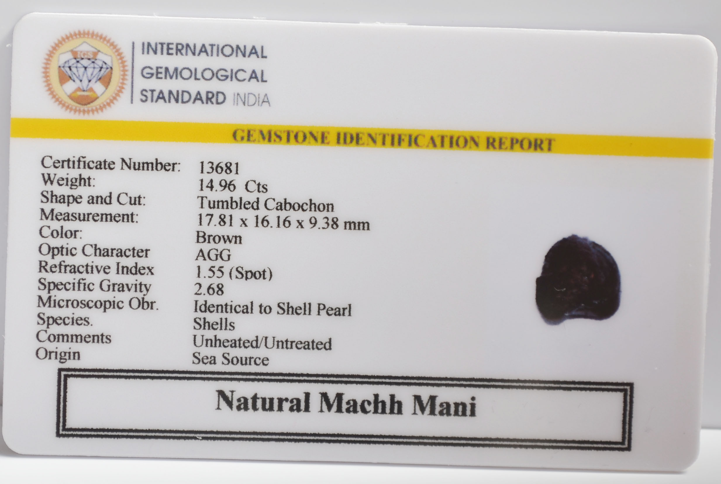 MACHH275K 2 MACHH MANI 14.96 Ct.