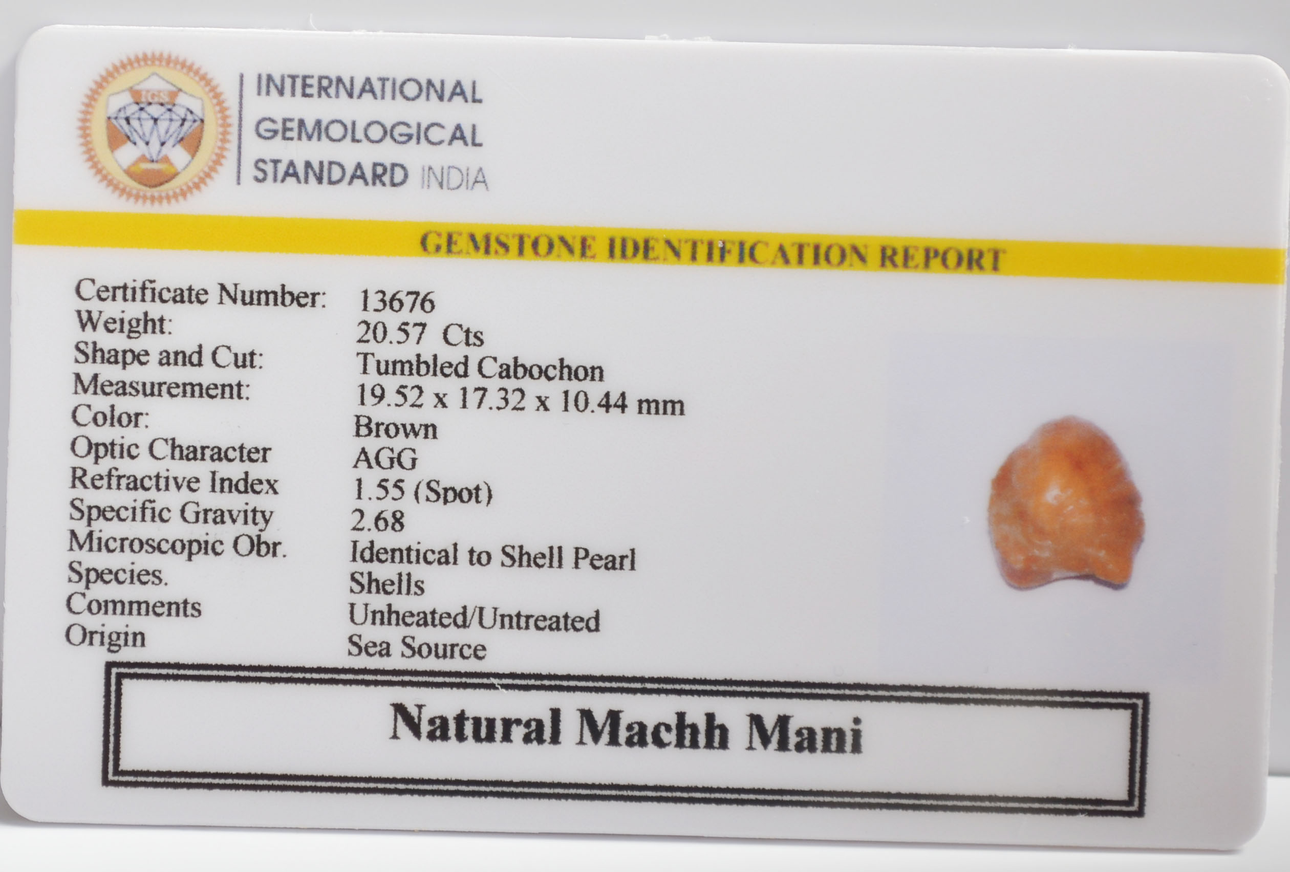 MACHHG251 2 MACHH MANI 20.57 Ct.