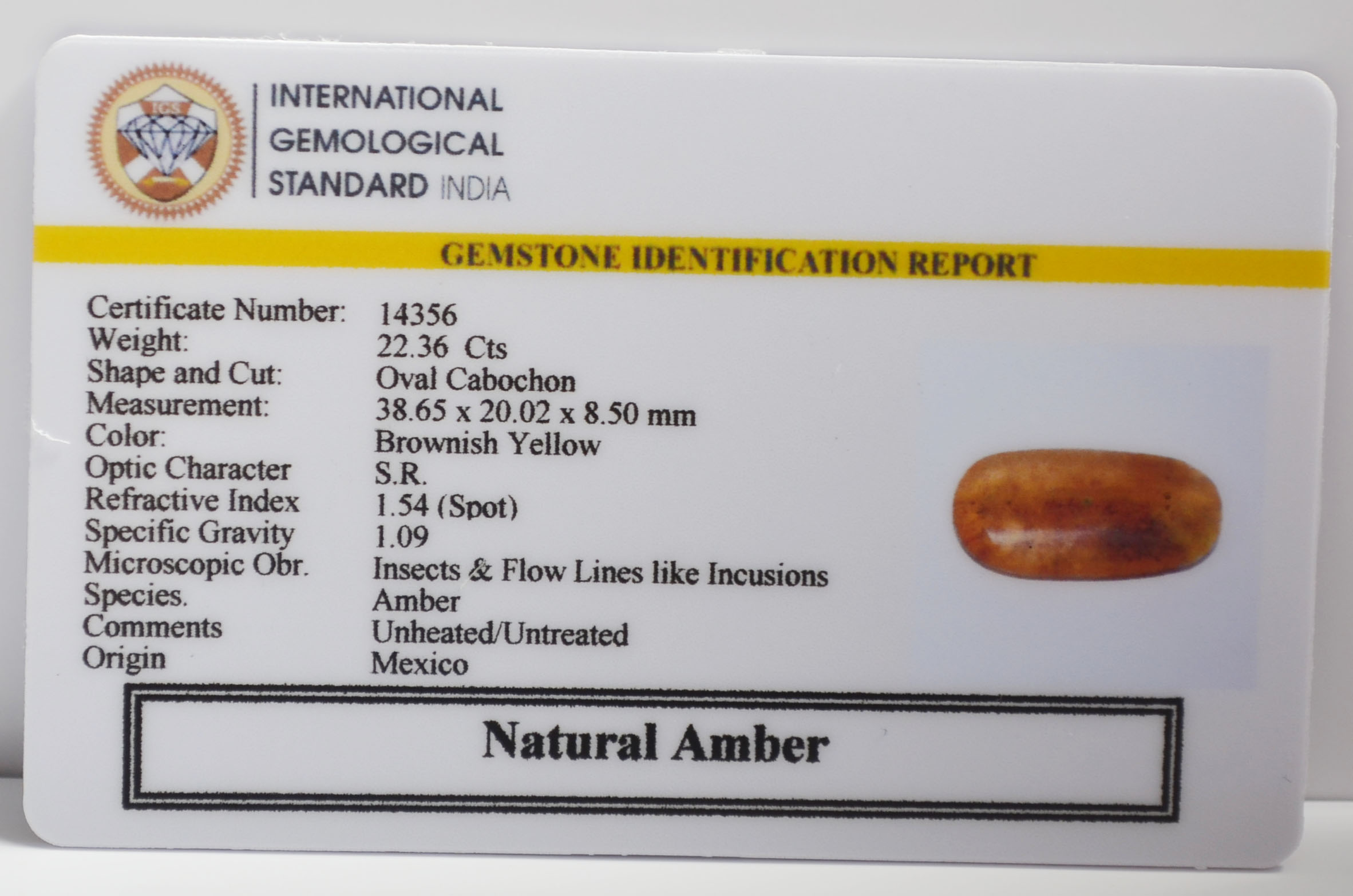 AMBER 22.36 Ct. 3 NA3 2 AMBER 22.36 Ct.