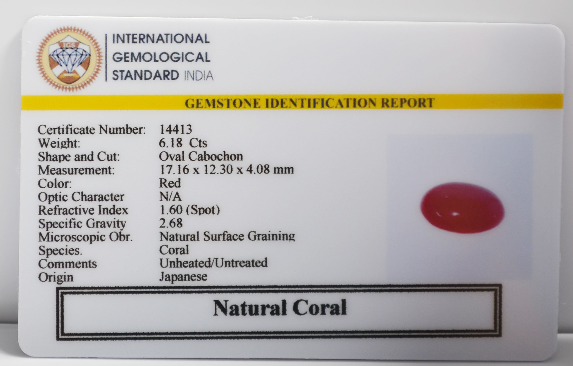 CRL6322G 2 CORAL 6.18 Ct.