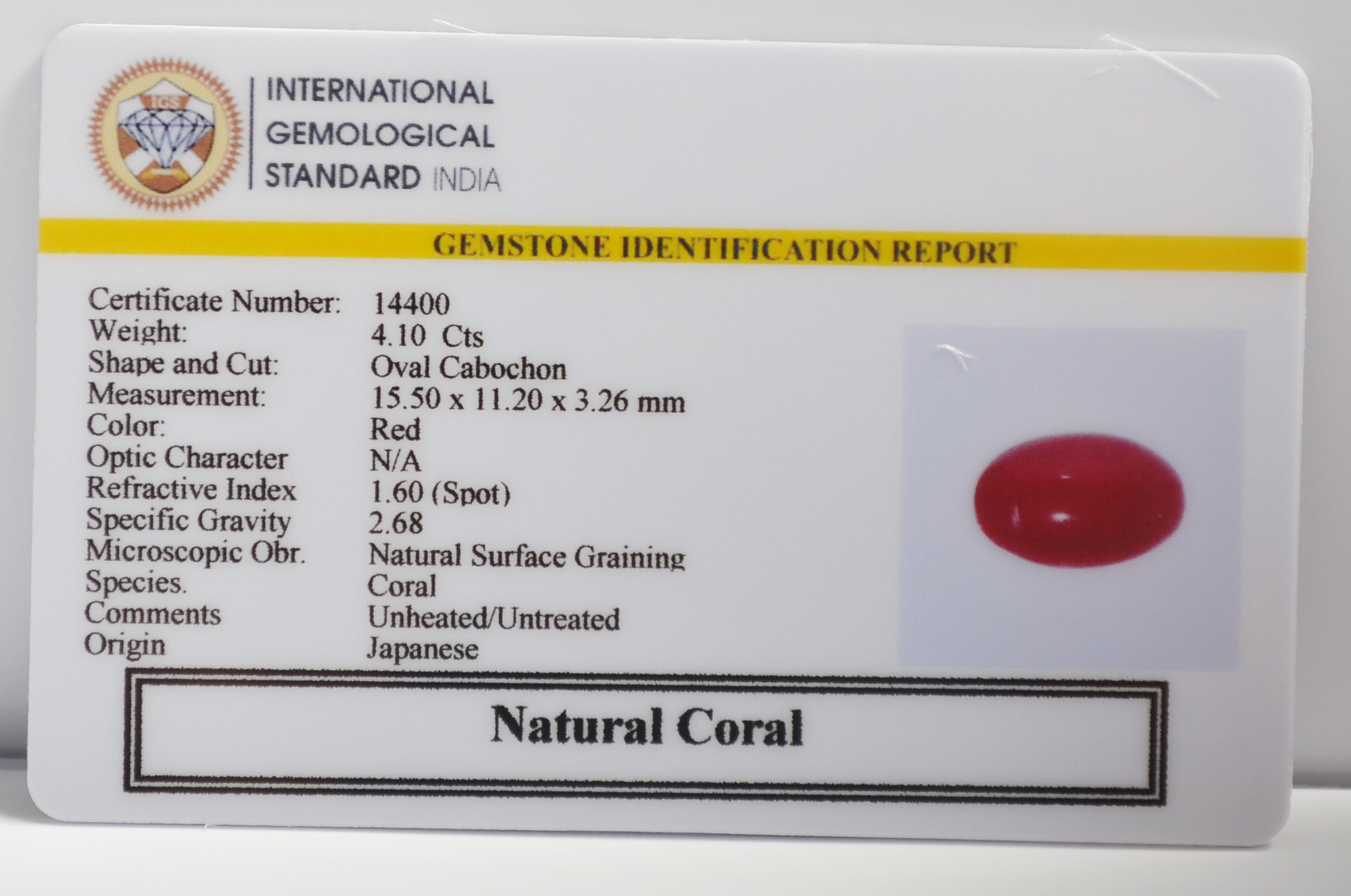 CRL6437K 2 CORAL 4.1 Ct.
