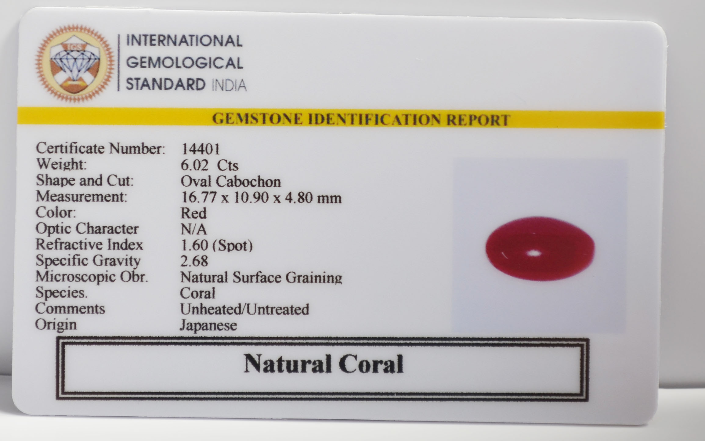 CRL6438K 2 CORAL 6.02 Ct.