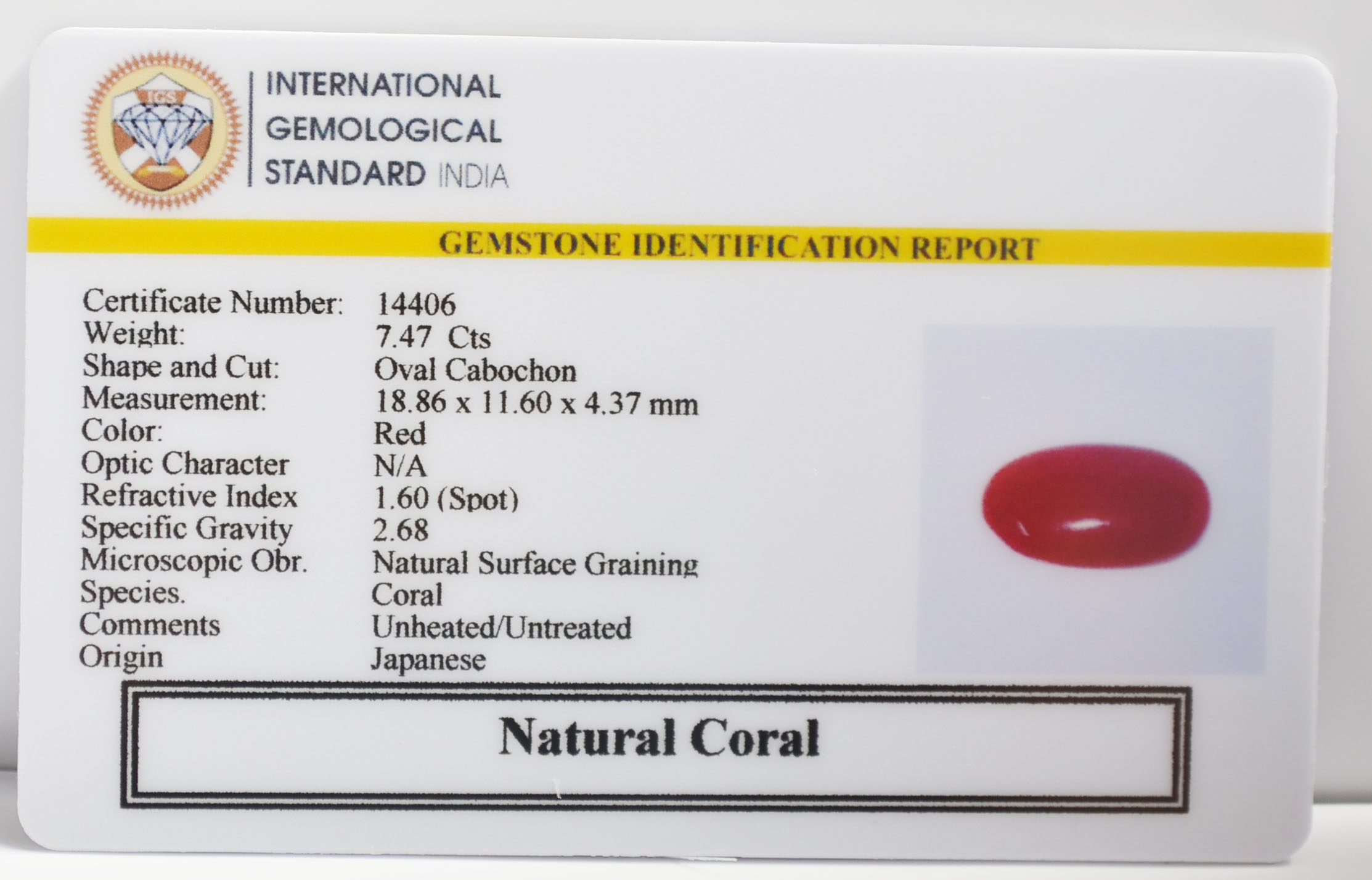 CRL6442K 2 CORAL 7.47 Ct.