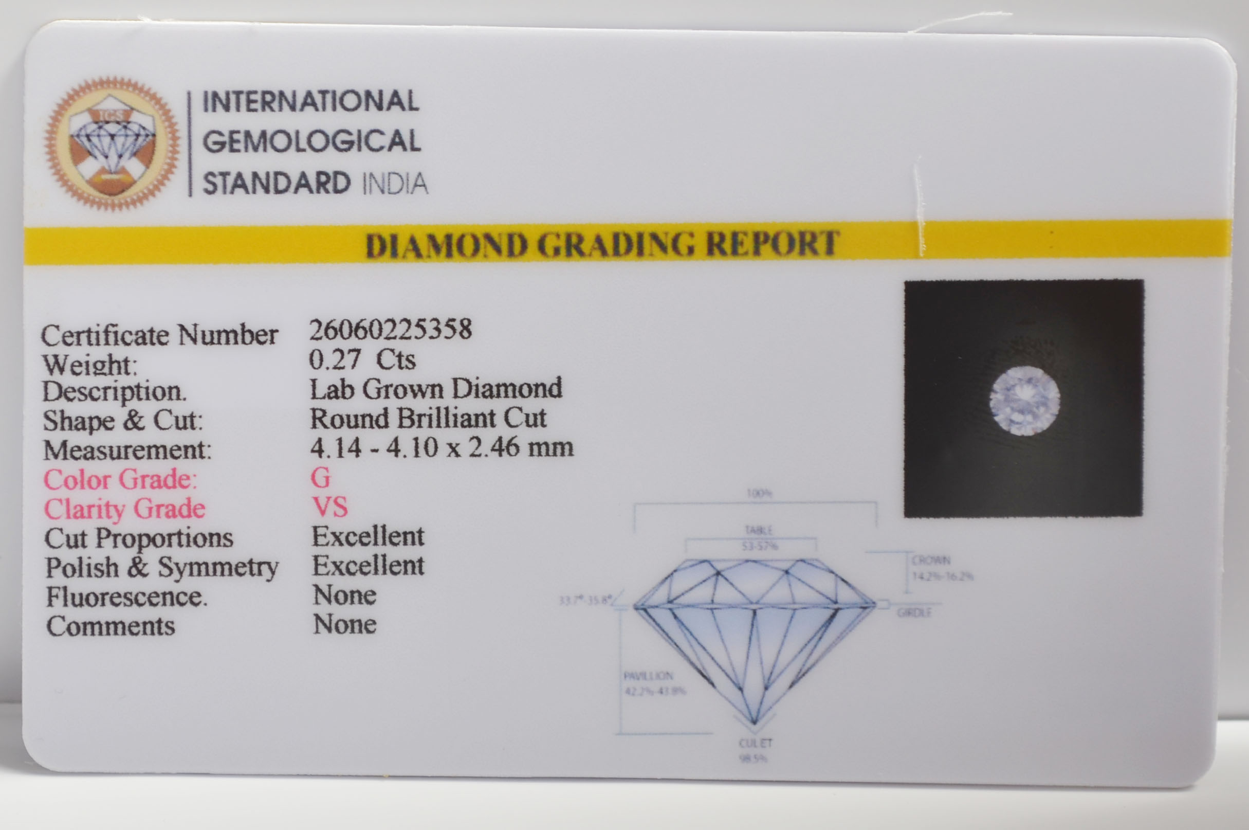 CV121K 2 CVD 0.27 Ct.