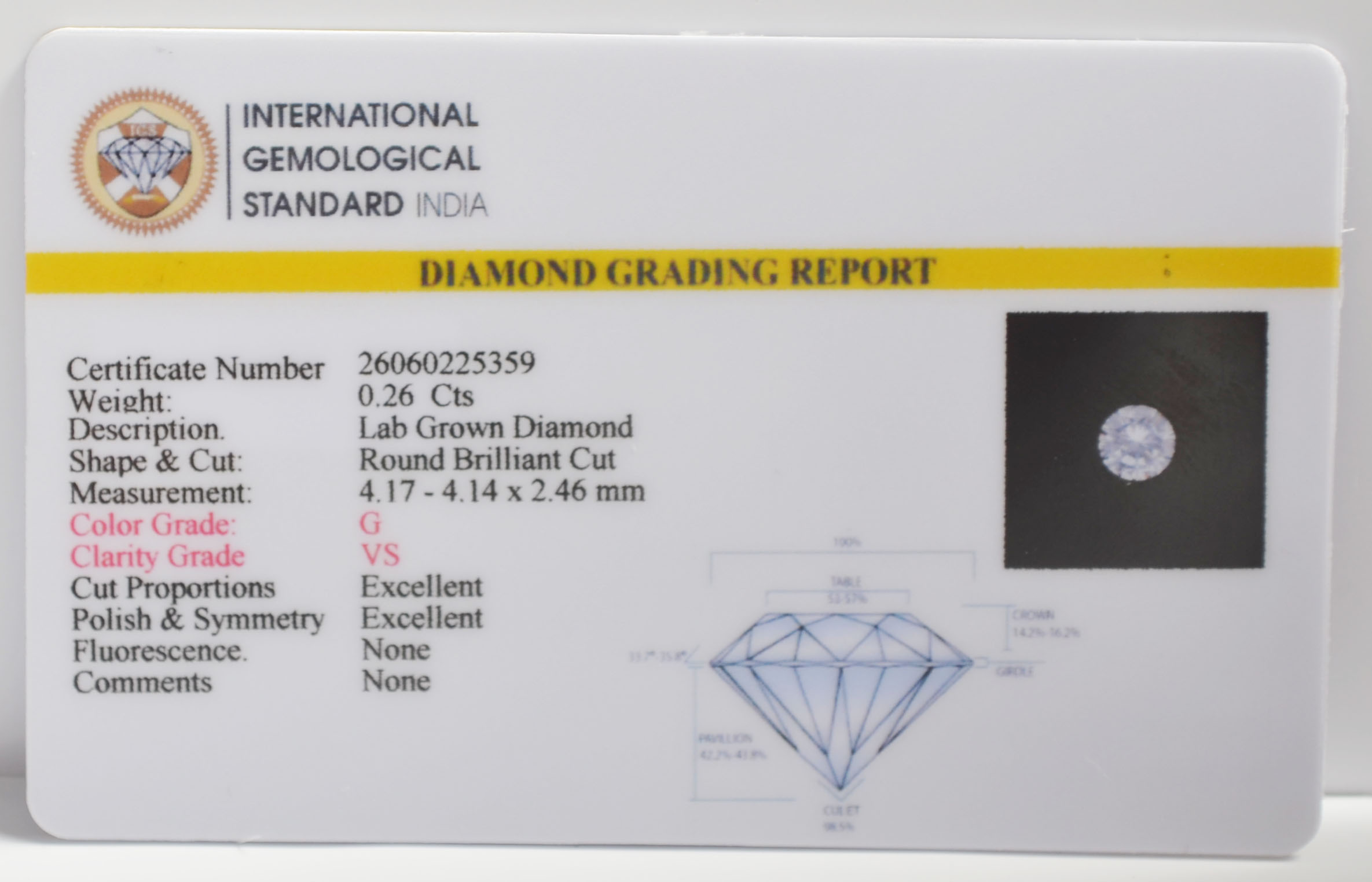 CVD 0.26 Ct. 3 CV122K 2 CVD 0.26 Ct.