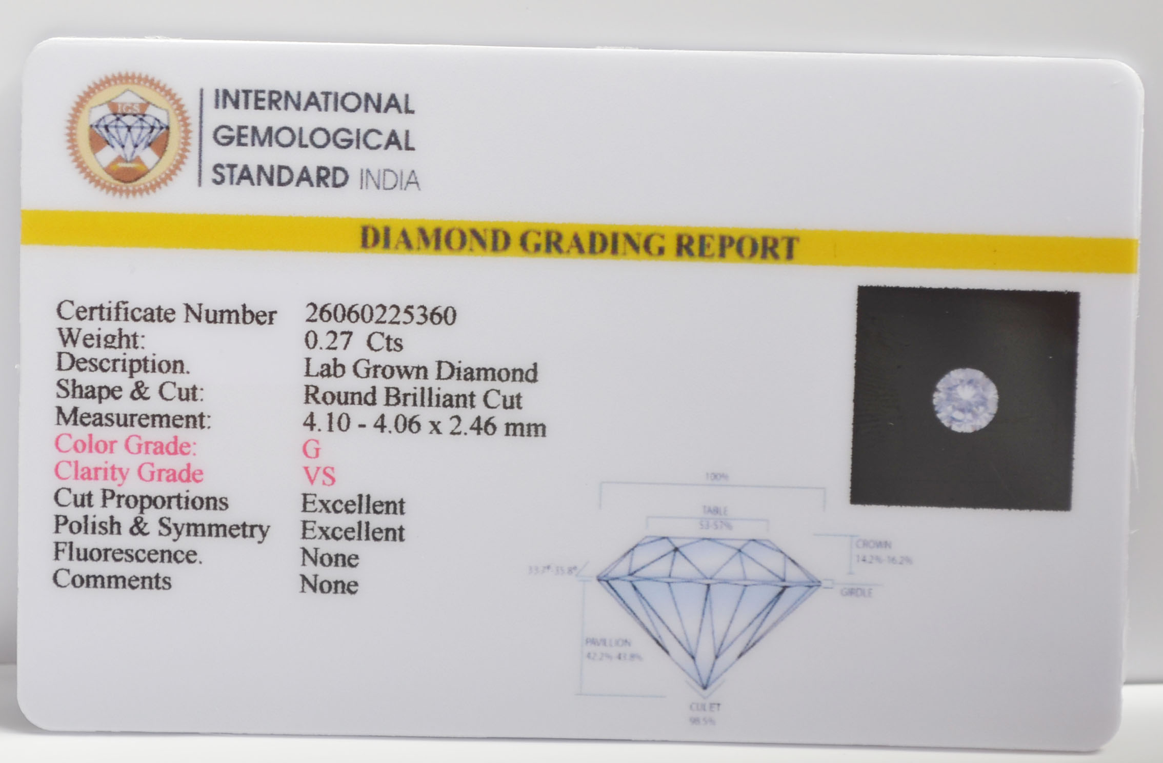 CV123K 2 CVD 0.27 Ct.