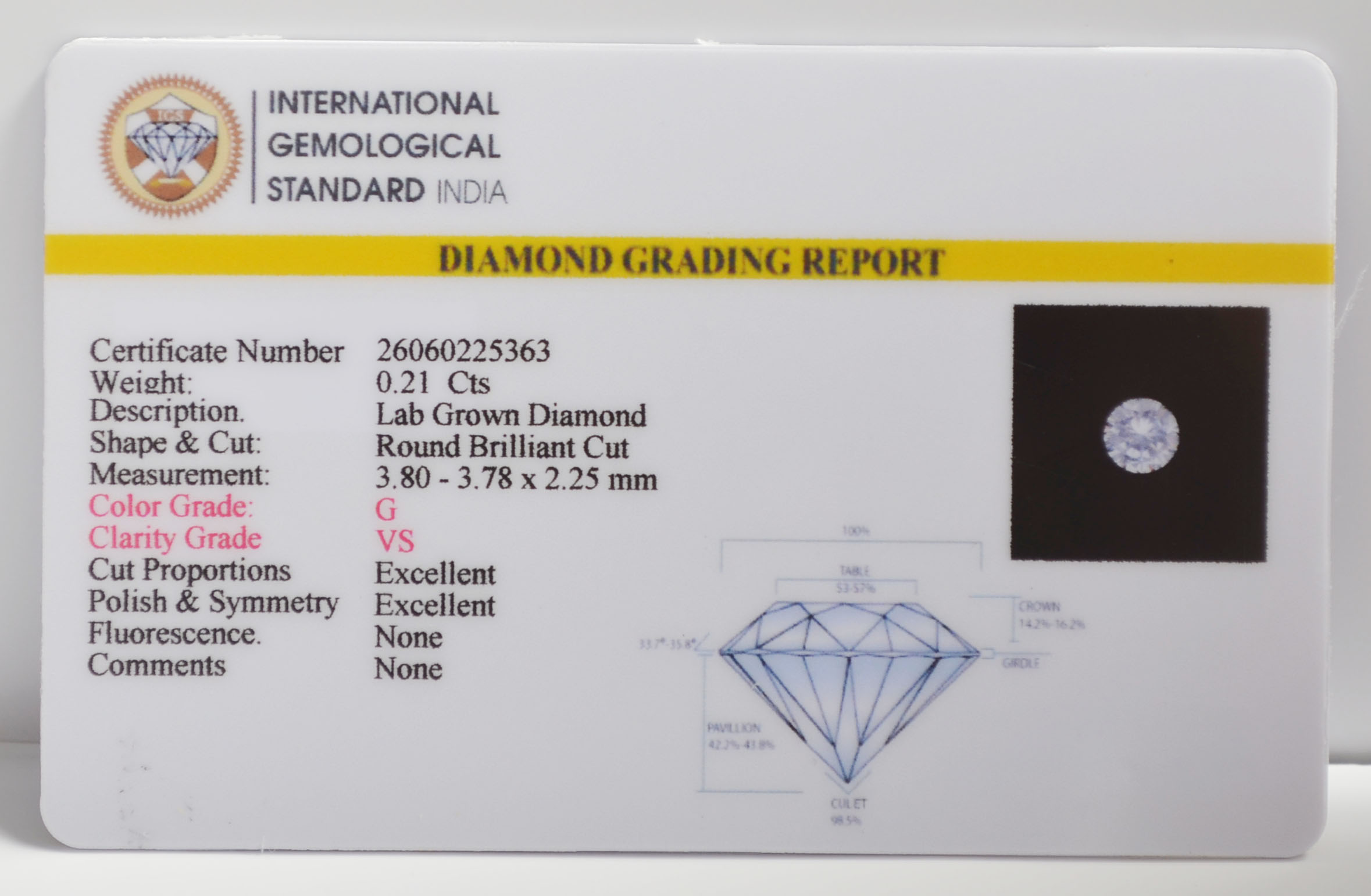 CV126K 2 CVD 0.21 Ct.