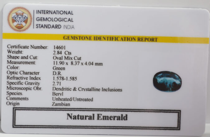 EMERALD 2.84 Ct.