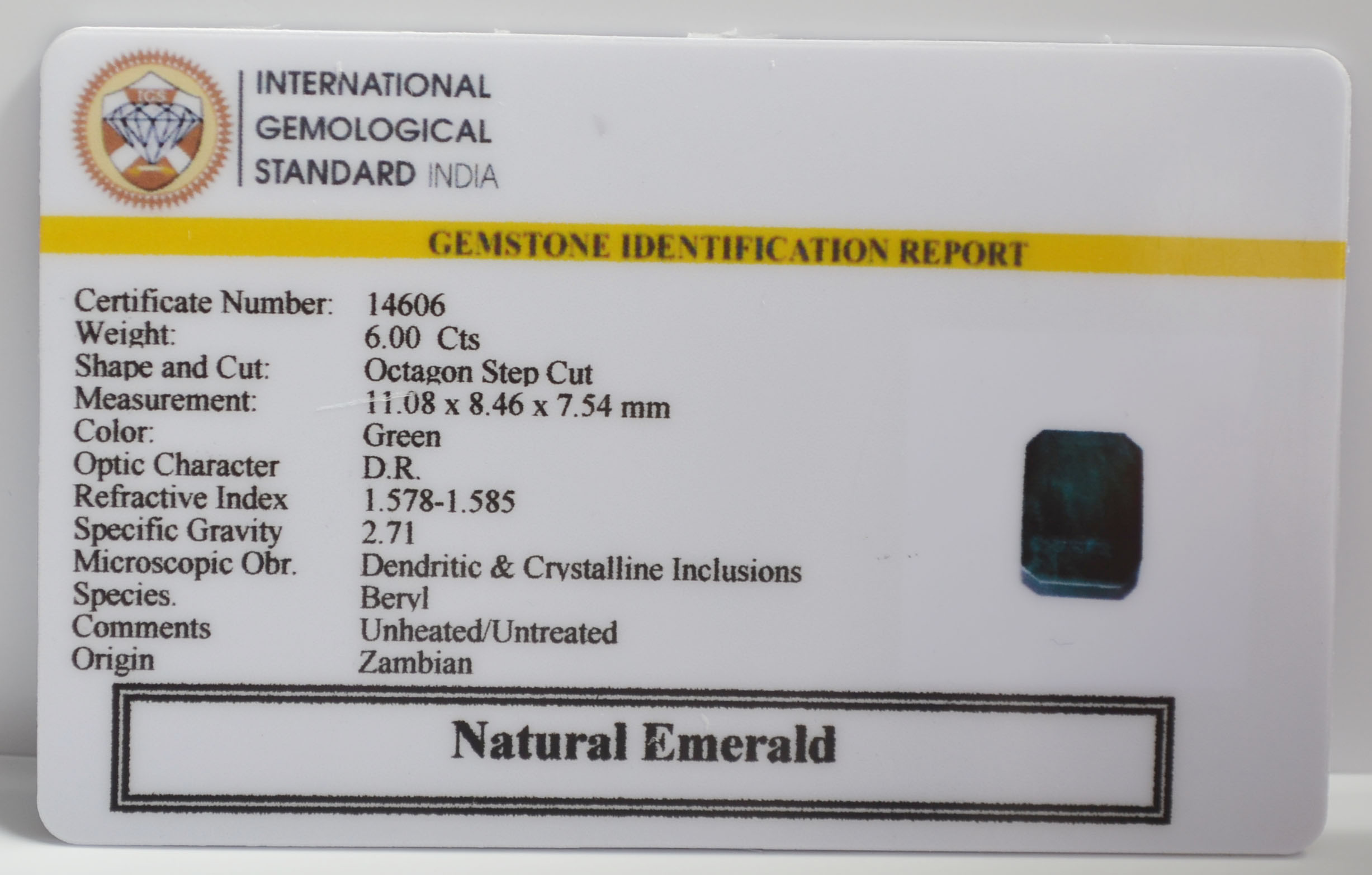 EMERALD 6 Ct.