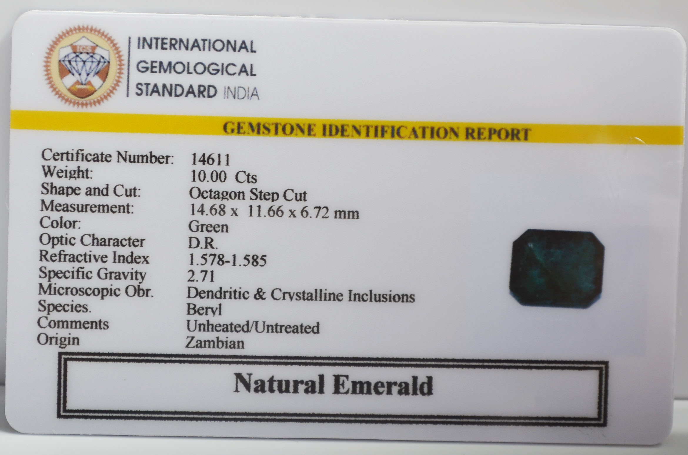EMERALD 10 Ct.