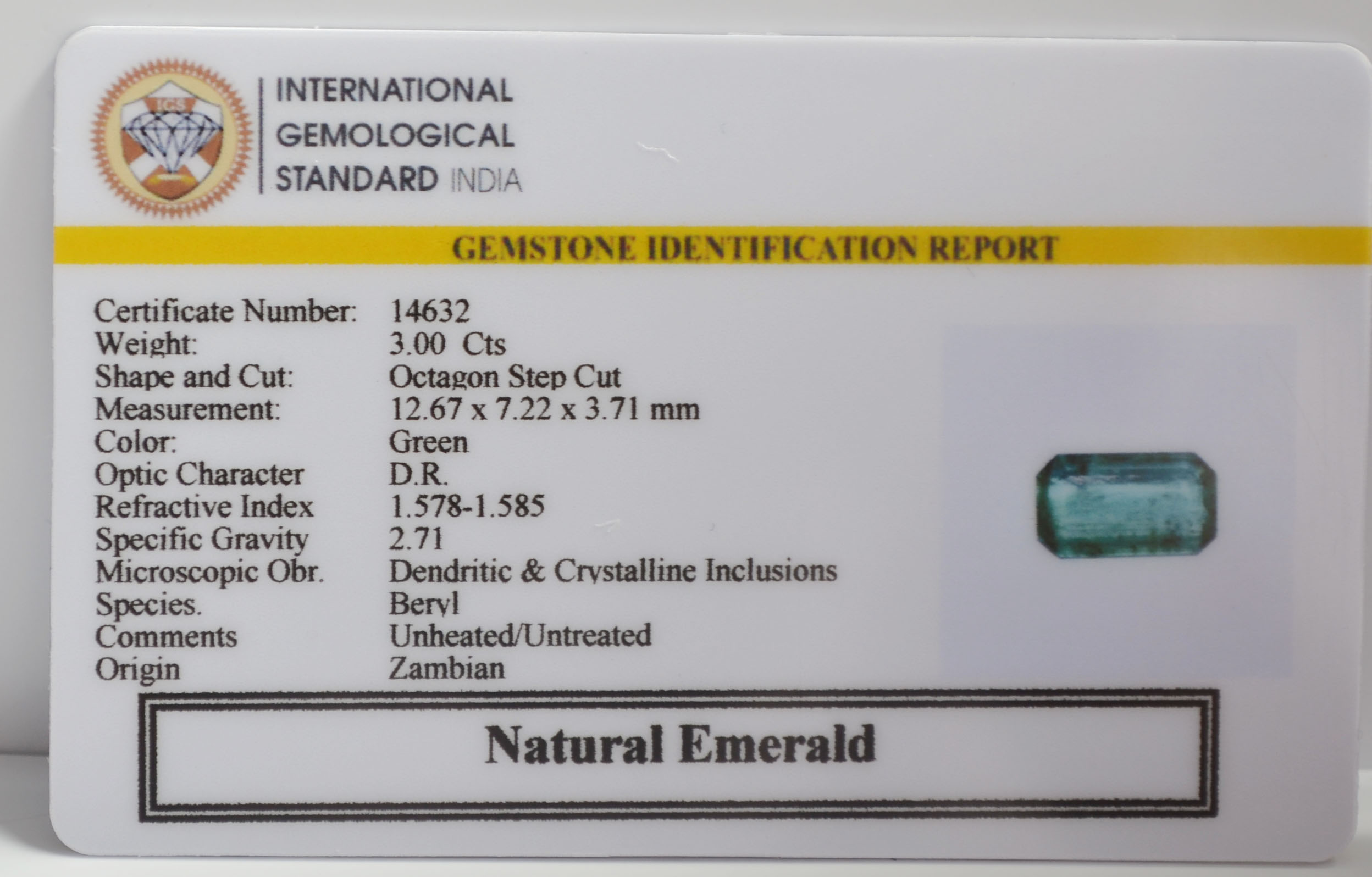EMR23472K 2 EMERALD 3 Ct.