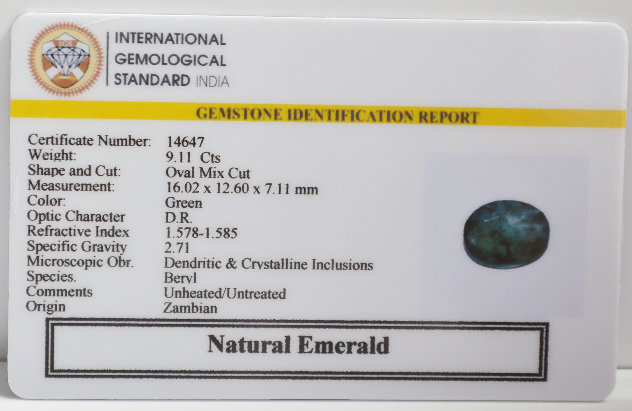 EMR23483K 2 EMERALD 9.11 Ct.