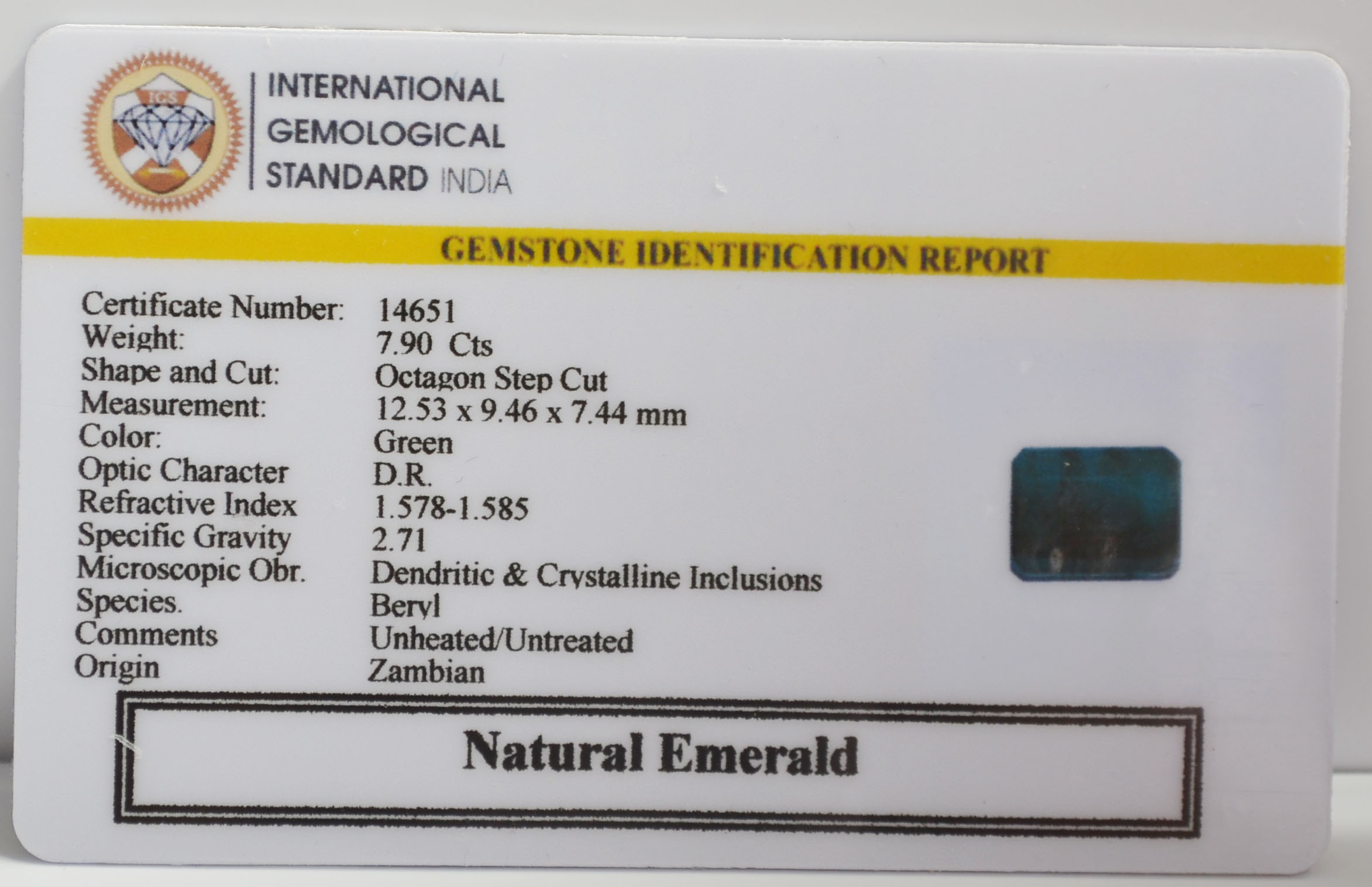 EMR23486K 2 EMERALD 7.9 Ct.