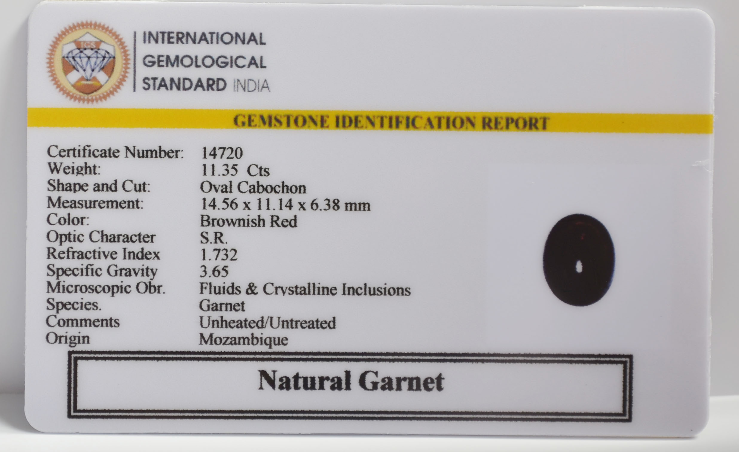 GRN24K 2 GARNET 11.35 Ct.