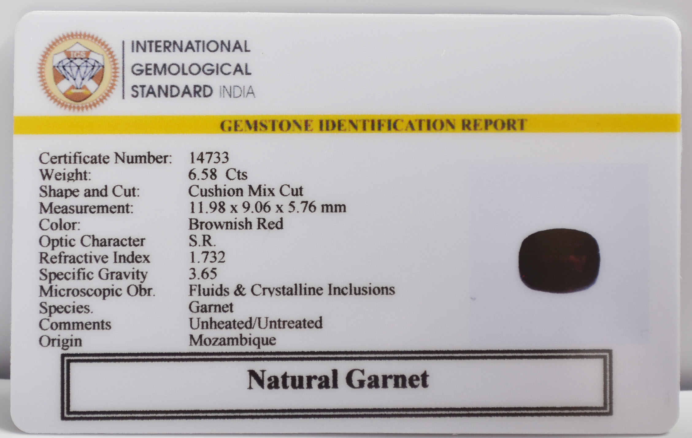 GRN32K 2 GARNET 6.58 Ct.