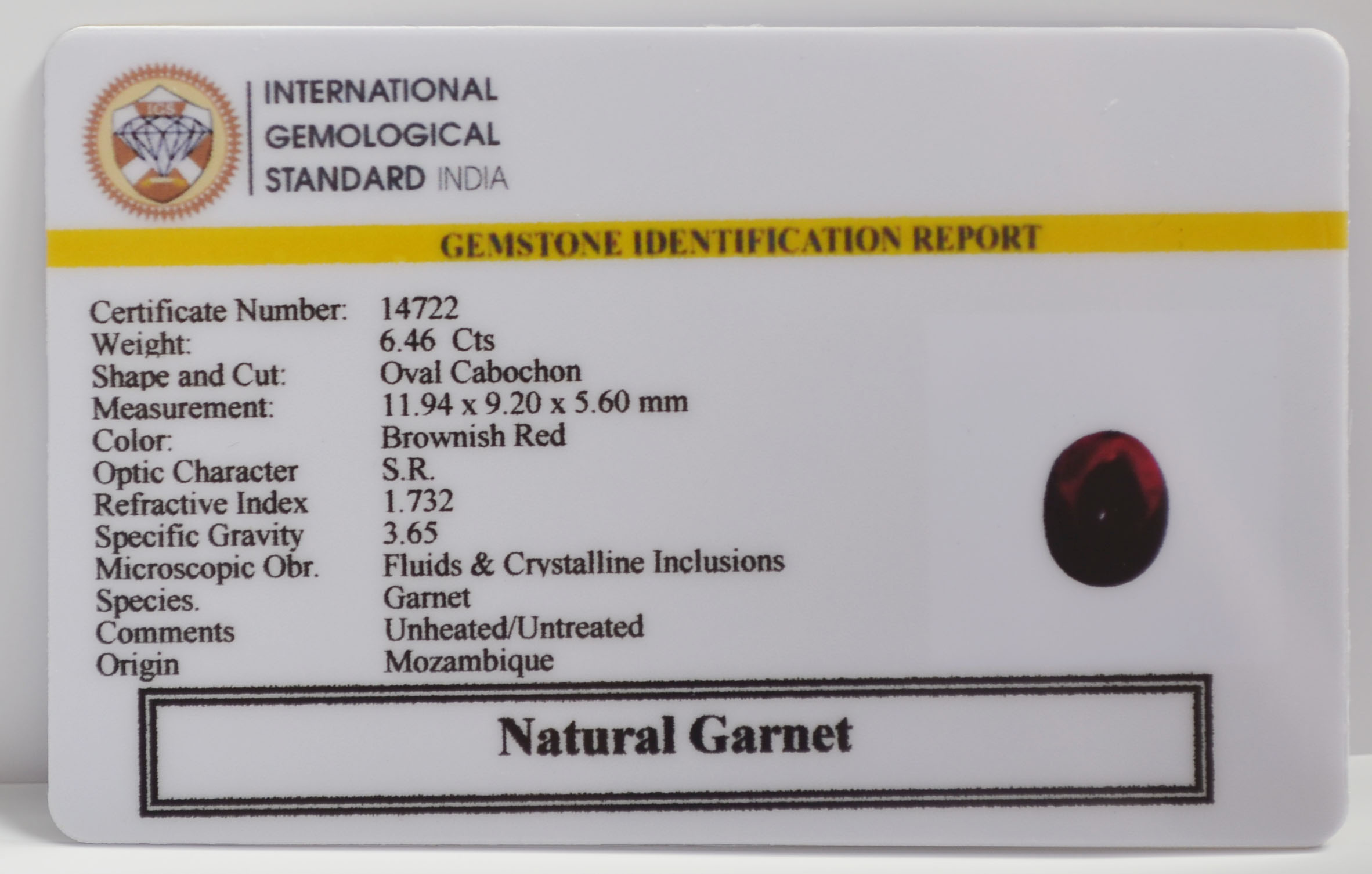 GRN8G 2 GARNET 6.46 Ct.