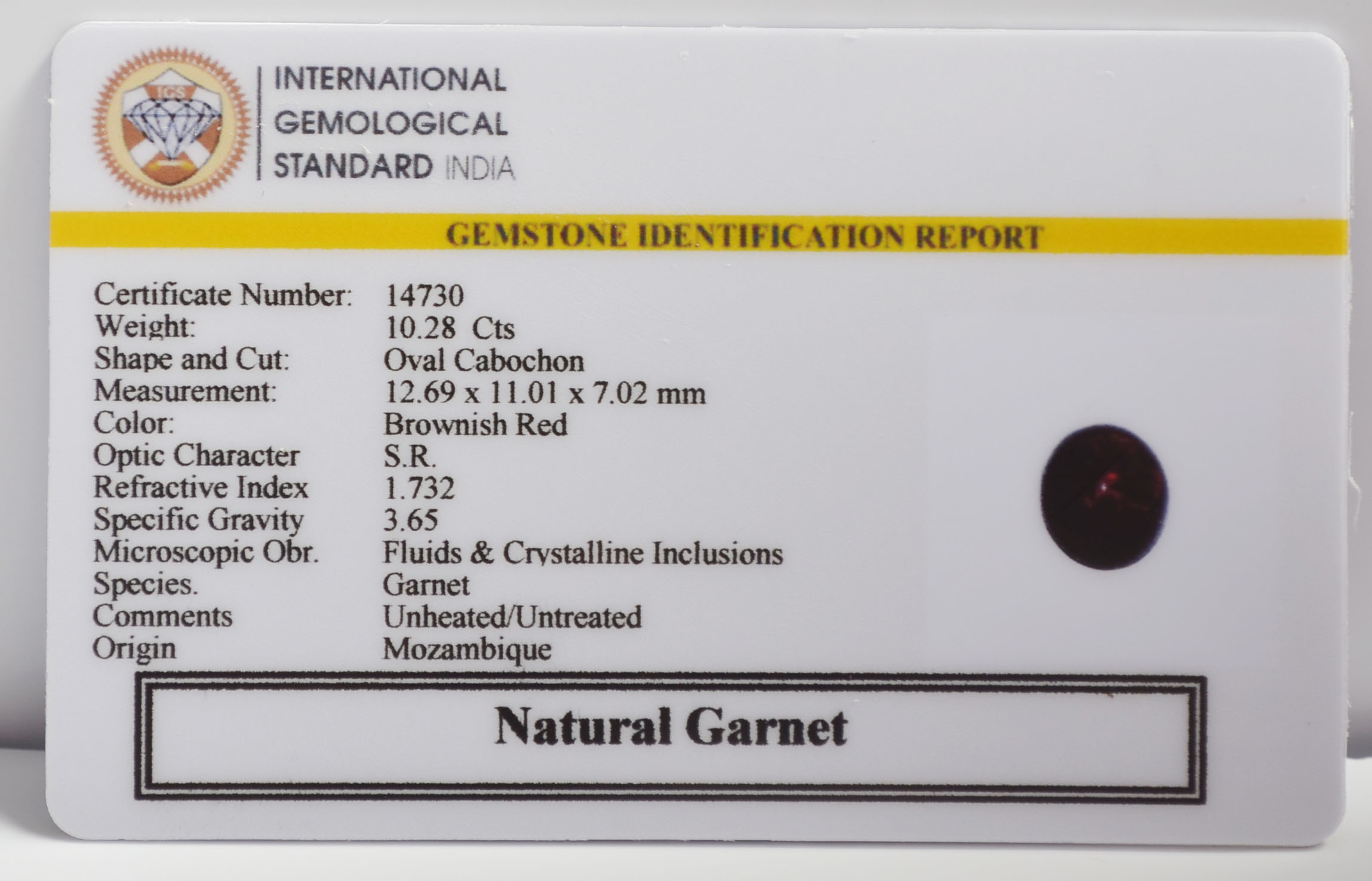 GRN9G 2 GARNET 10.28 Ct.