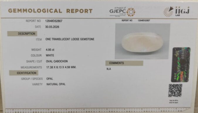 OPAL 4.95 Ct.
