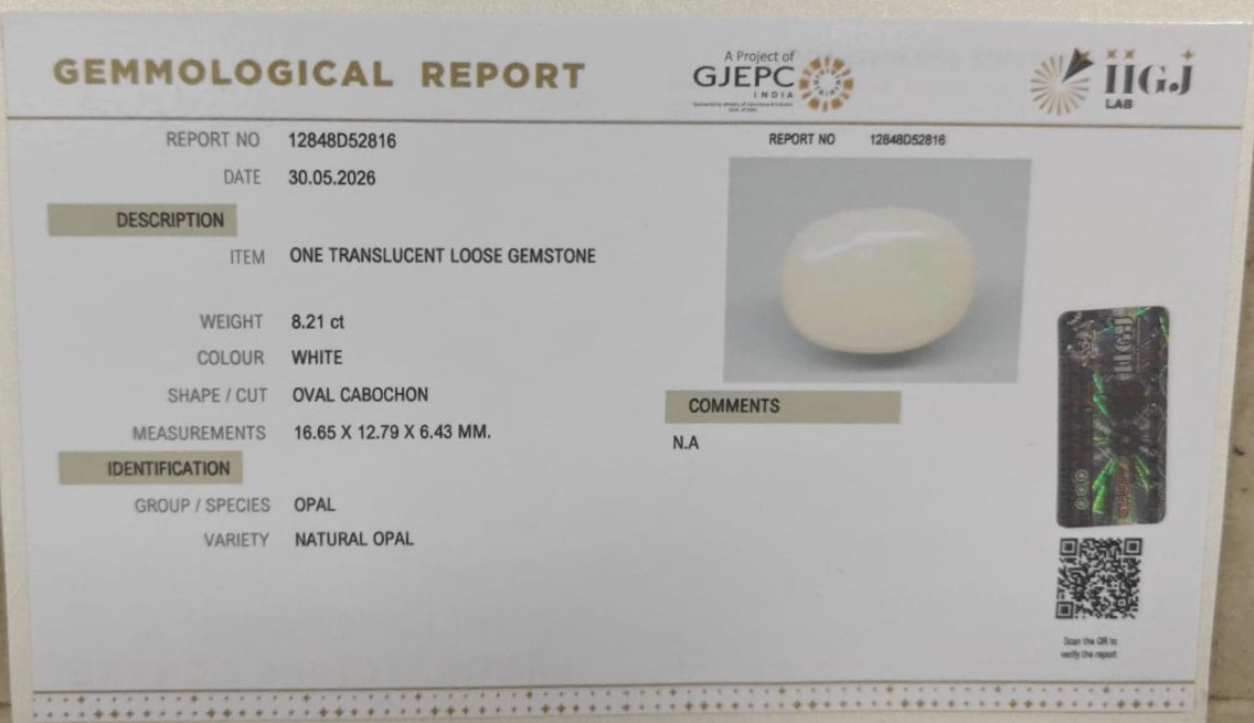 OPAL 8.21 Ct.