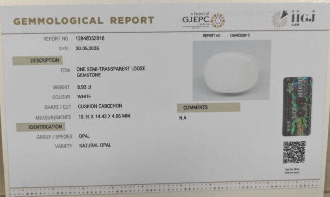 OPAL 8.93 Ct.