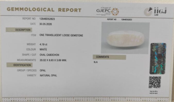OPAL 4.19 Ct.