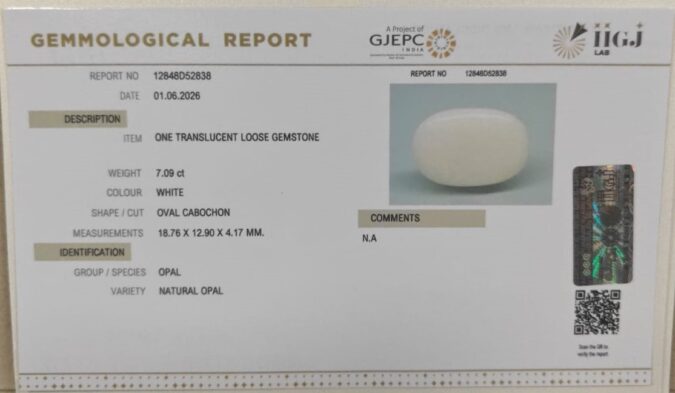 OPAL 7.09 Ct.